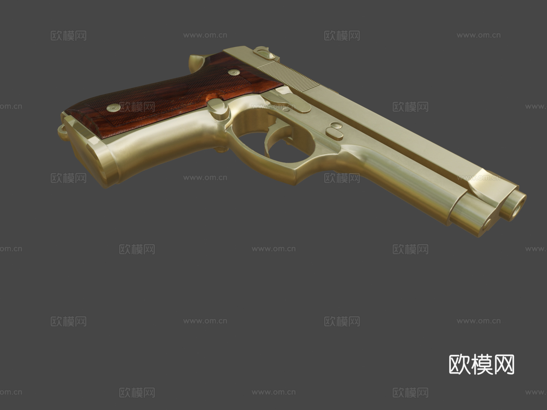 镀金-P92-PUBG3d模型