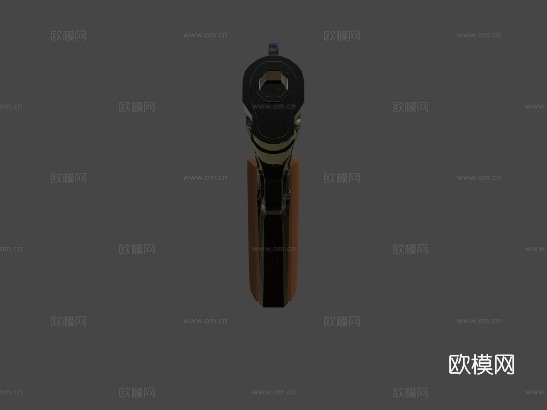 将官M15手枪3d模型