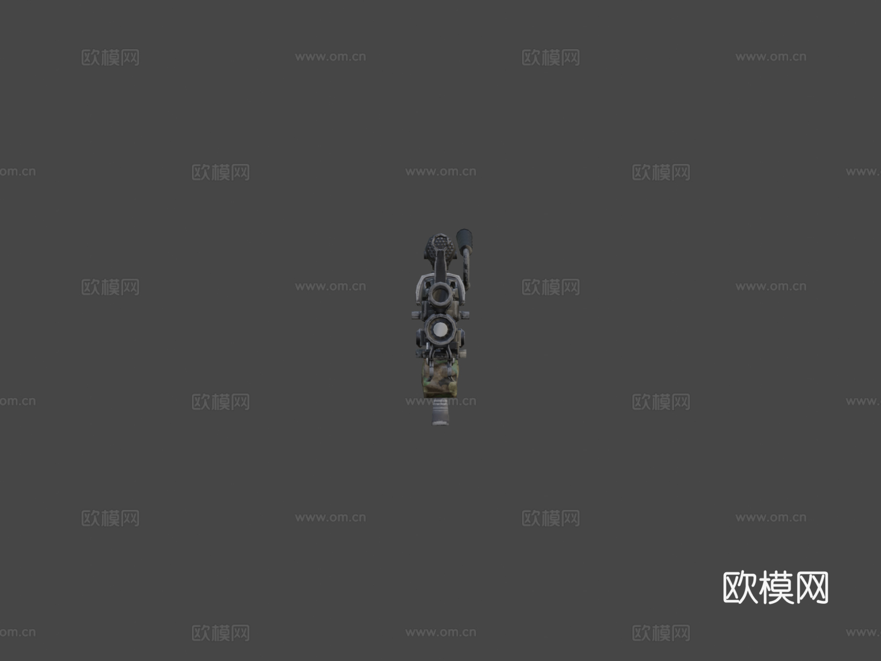 M249机枪3d模型