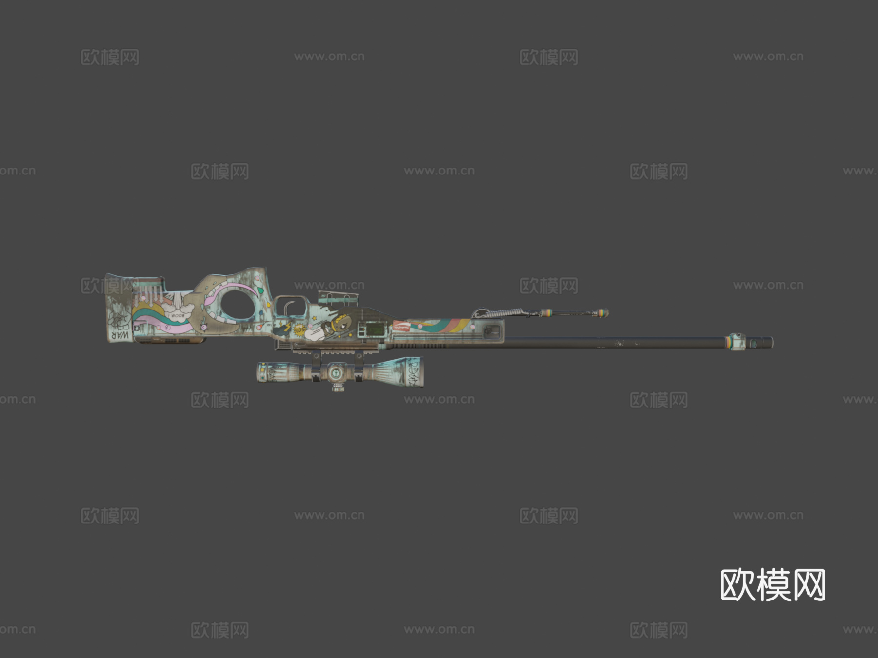 AWP-恐惧症3d模型