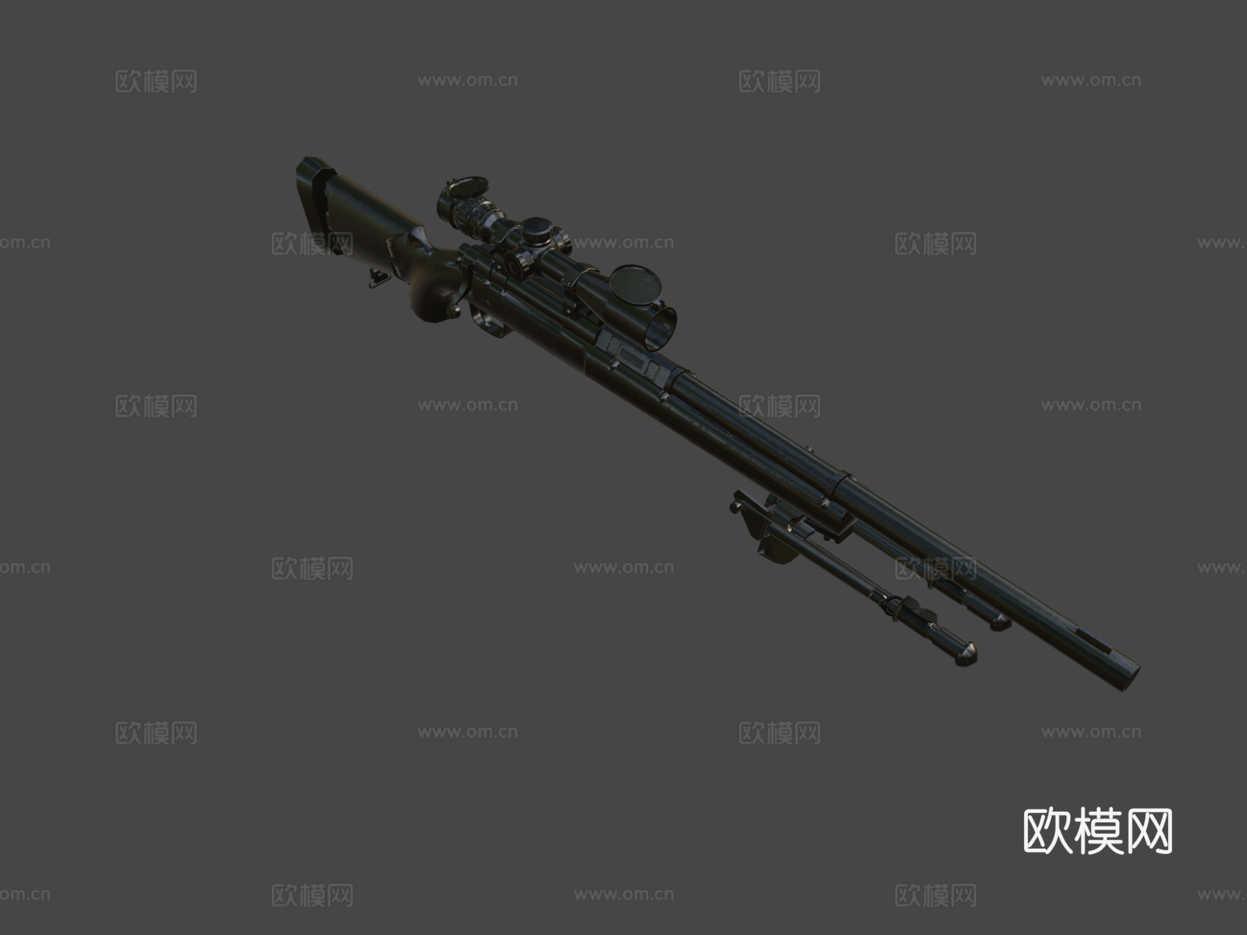 M24狙击步枪3d模型