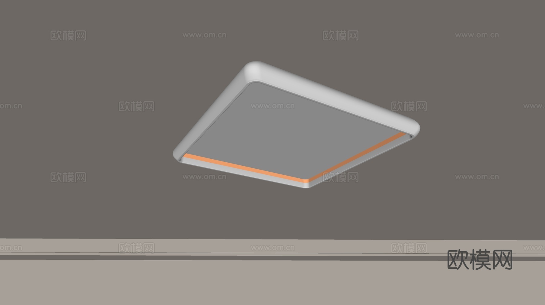 现代吸顶灯 几何形吸顶灯 卧室灯 艺术造型灯具 时尚客厅灯su模型下载（渲染图2）