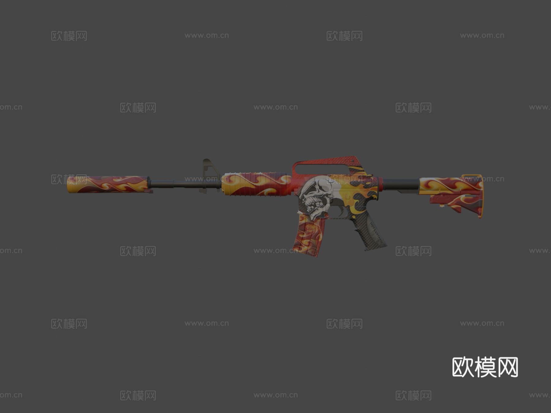 M4A1S热奶油3d模型