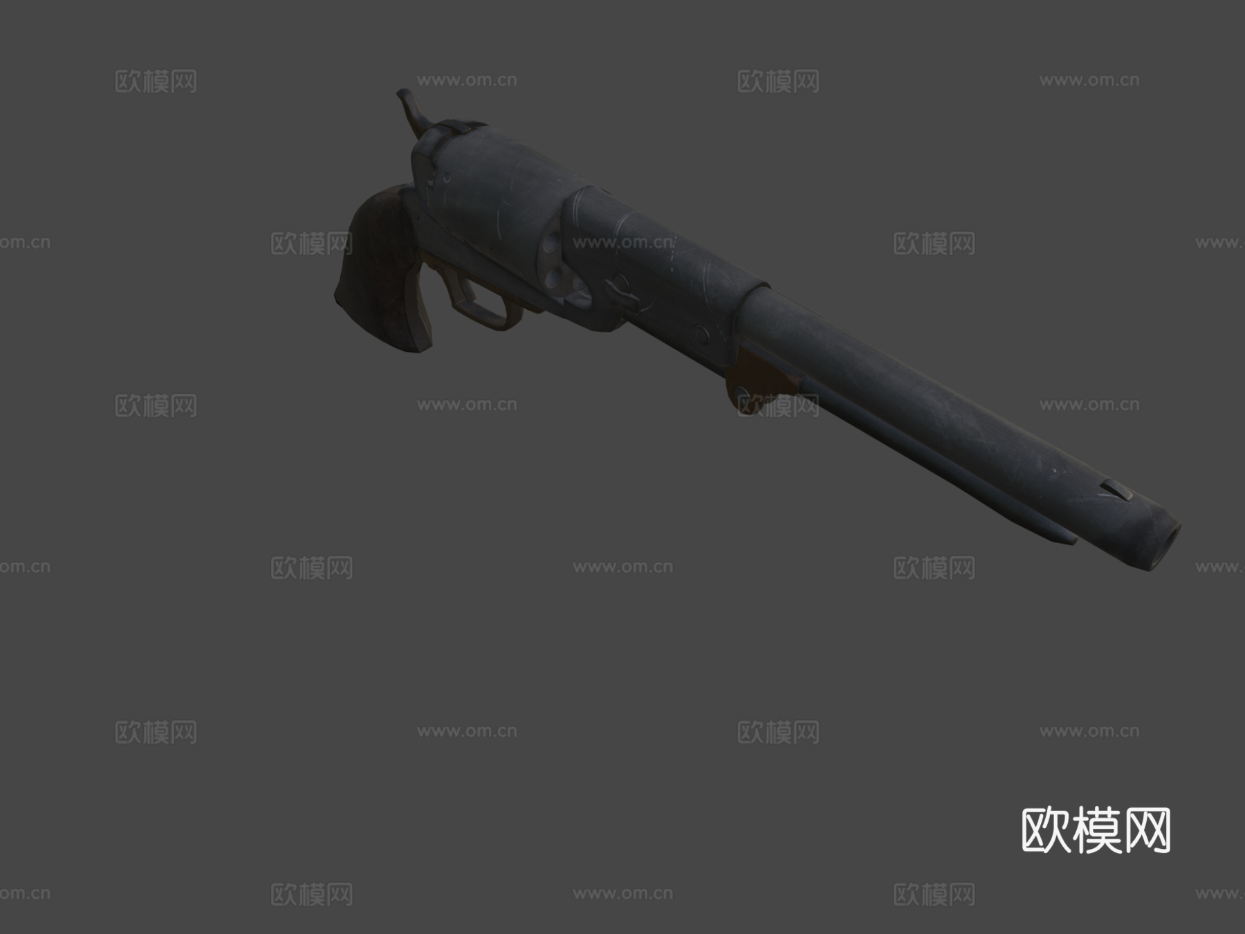 柯尔特沃克1847型3d模型