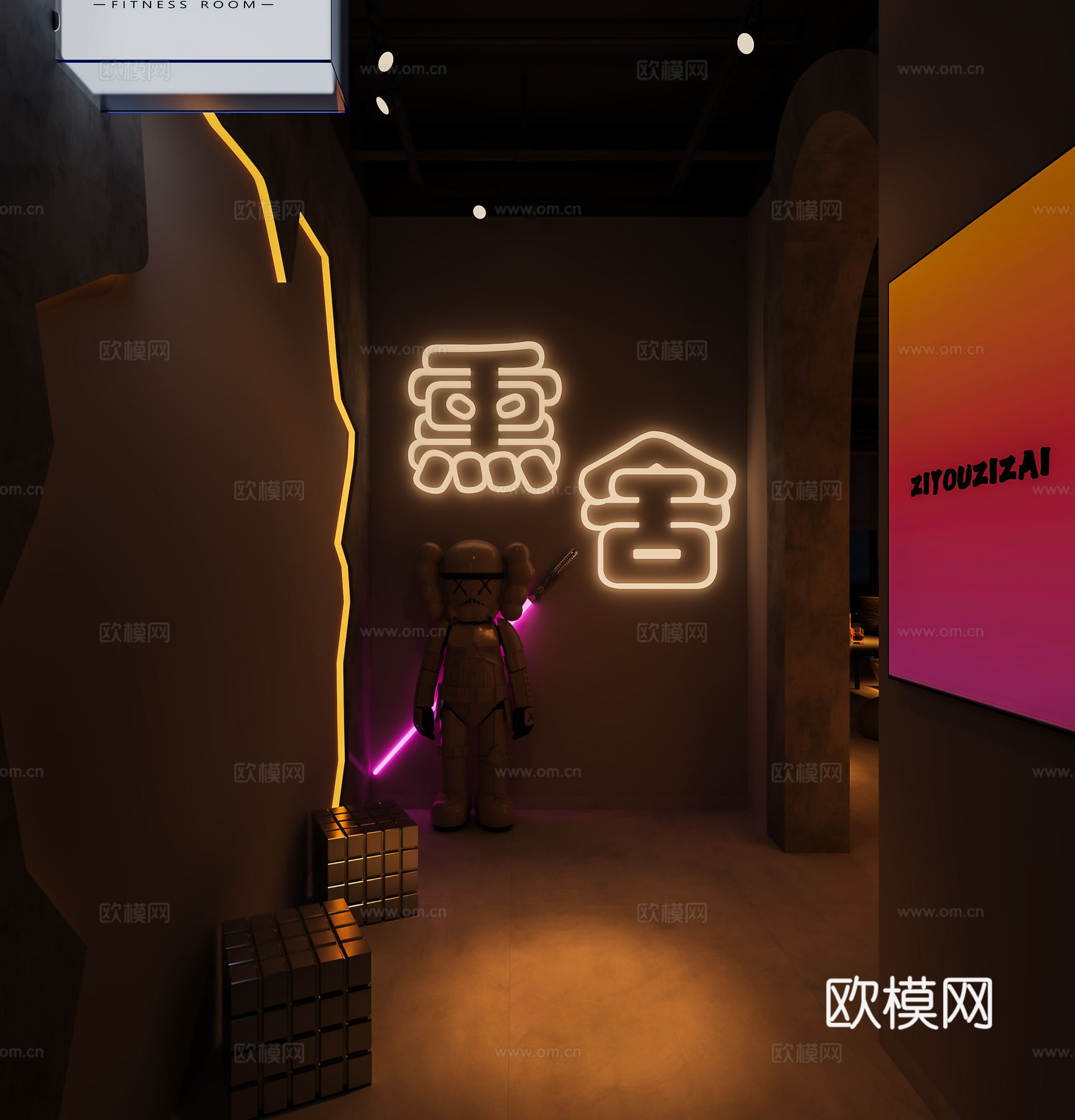 现代酒吧 清吧 音乐3d模型