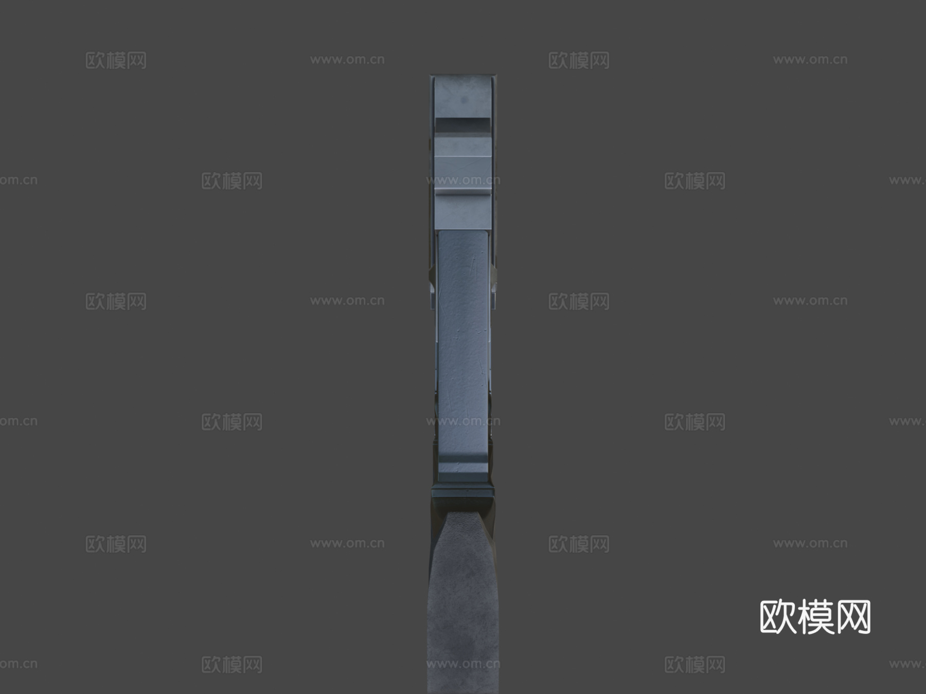 科幻手枪3d模型