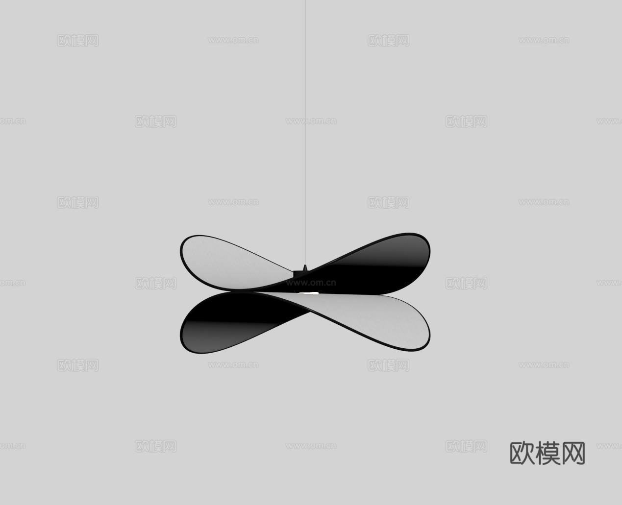 现代餐厅吊灯 床头吊灯su模型