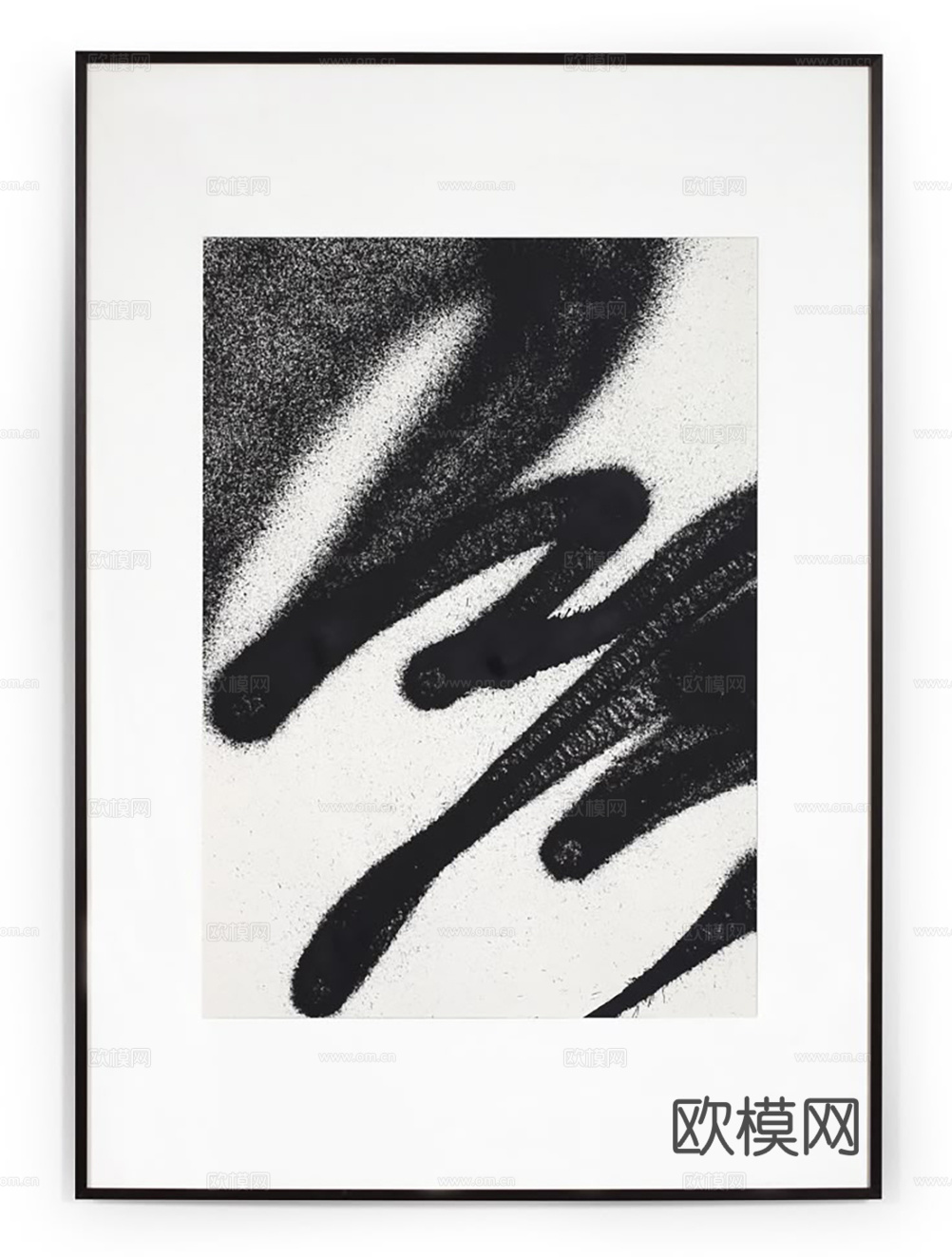 现代简约黑白挂画  抽象画 艺术画