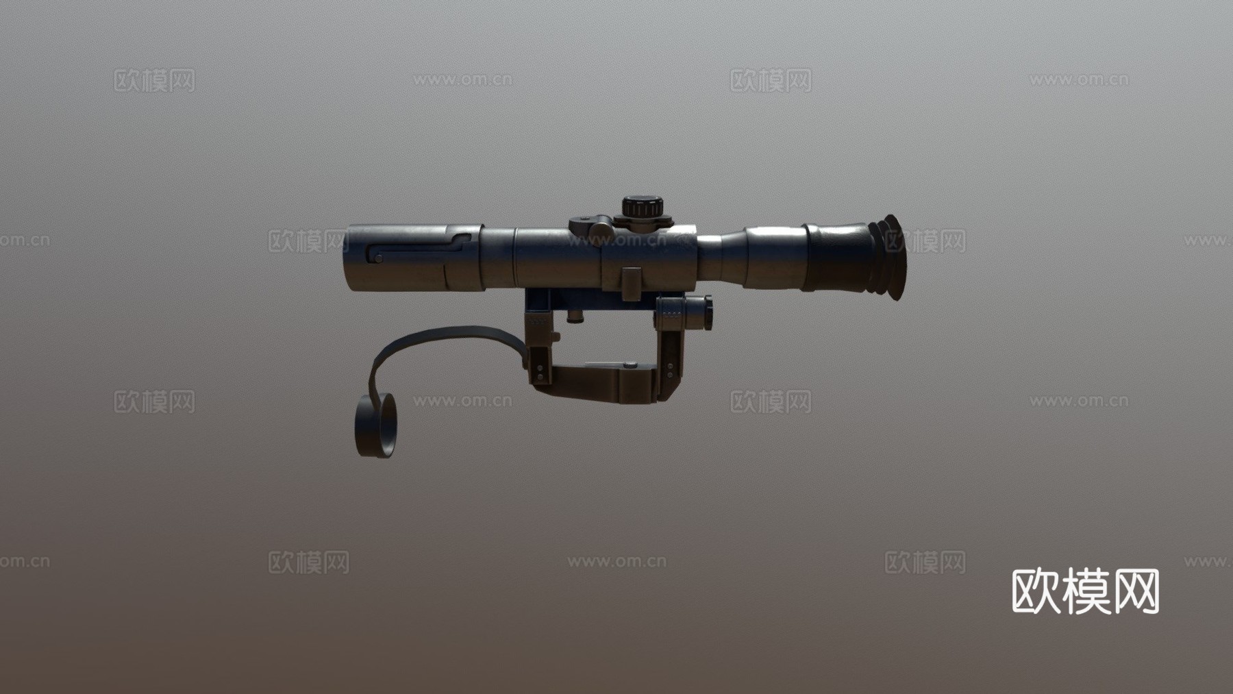 德拉古诺夫瞄准镜3d模型