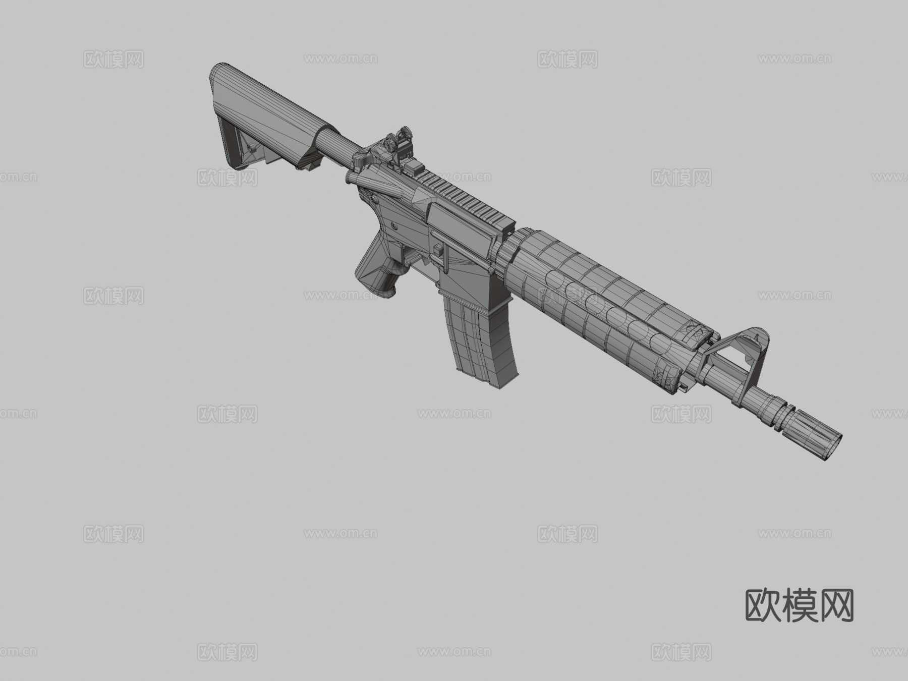 M4A4狮子版3d模型