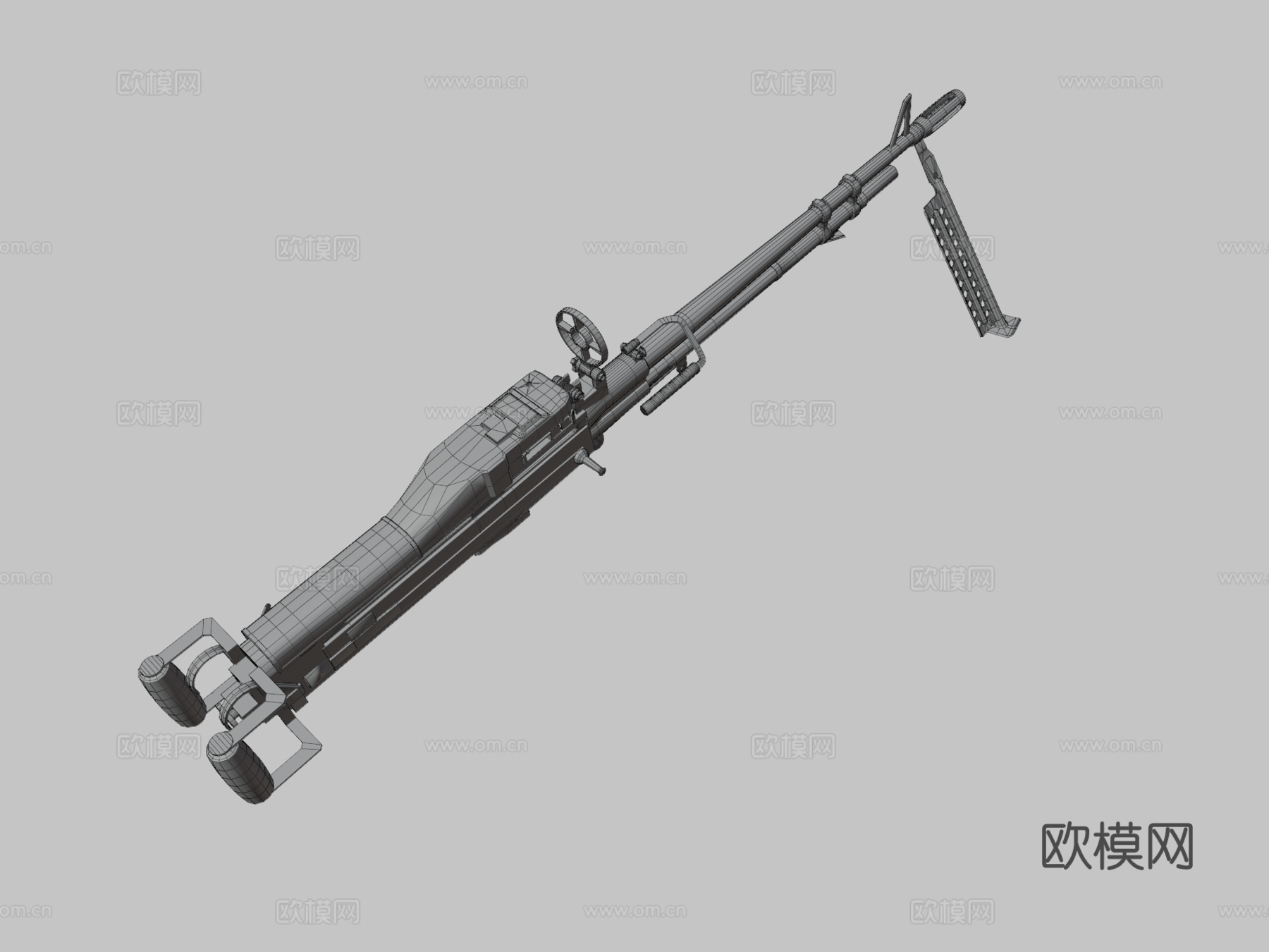 M60D通用机枪3d模型