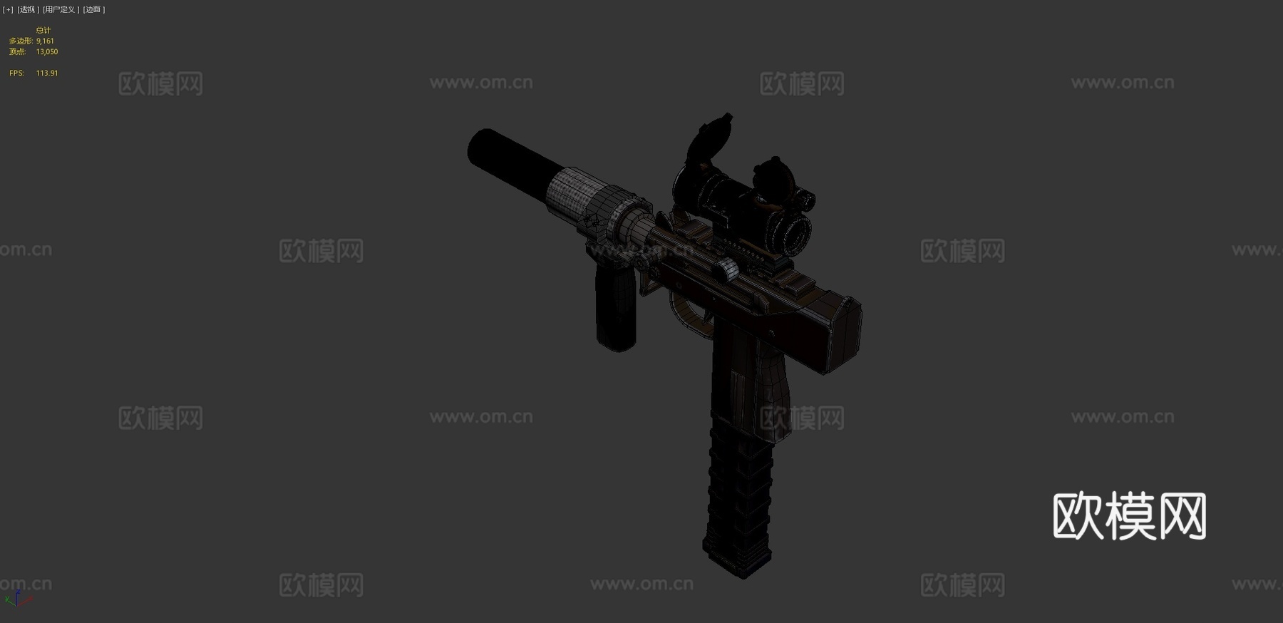 [制作中]MPA930SST-X(MAC-10)3d模型