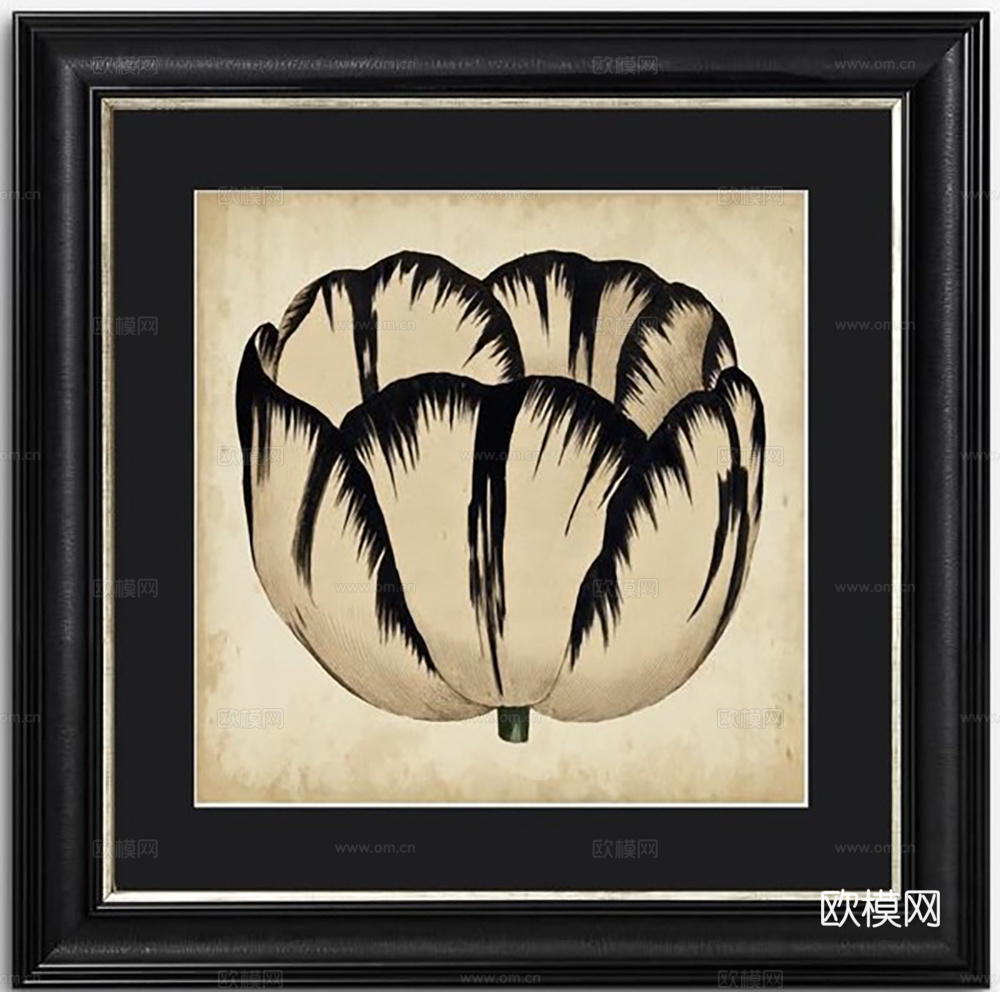 中古复古挂画  抽象画 艺术画