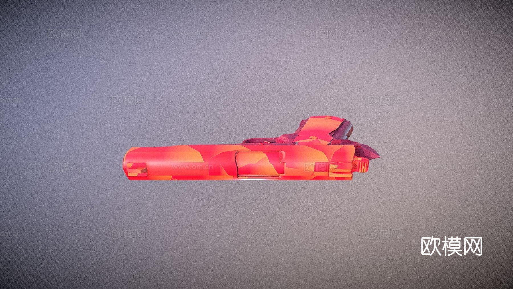 M1911-几何3d模型