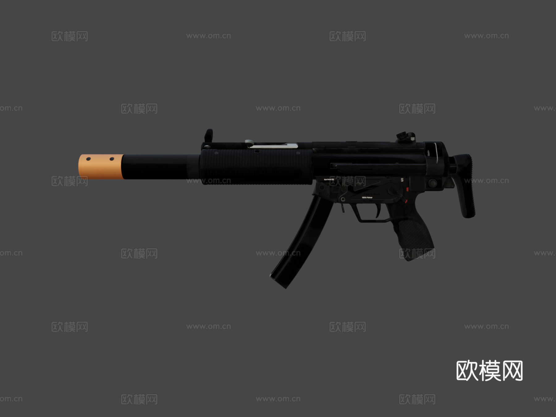 MP5SD滚珠轴承3d模型