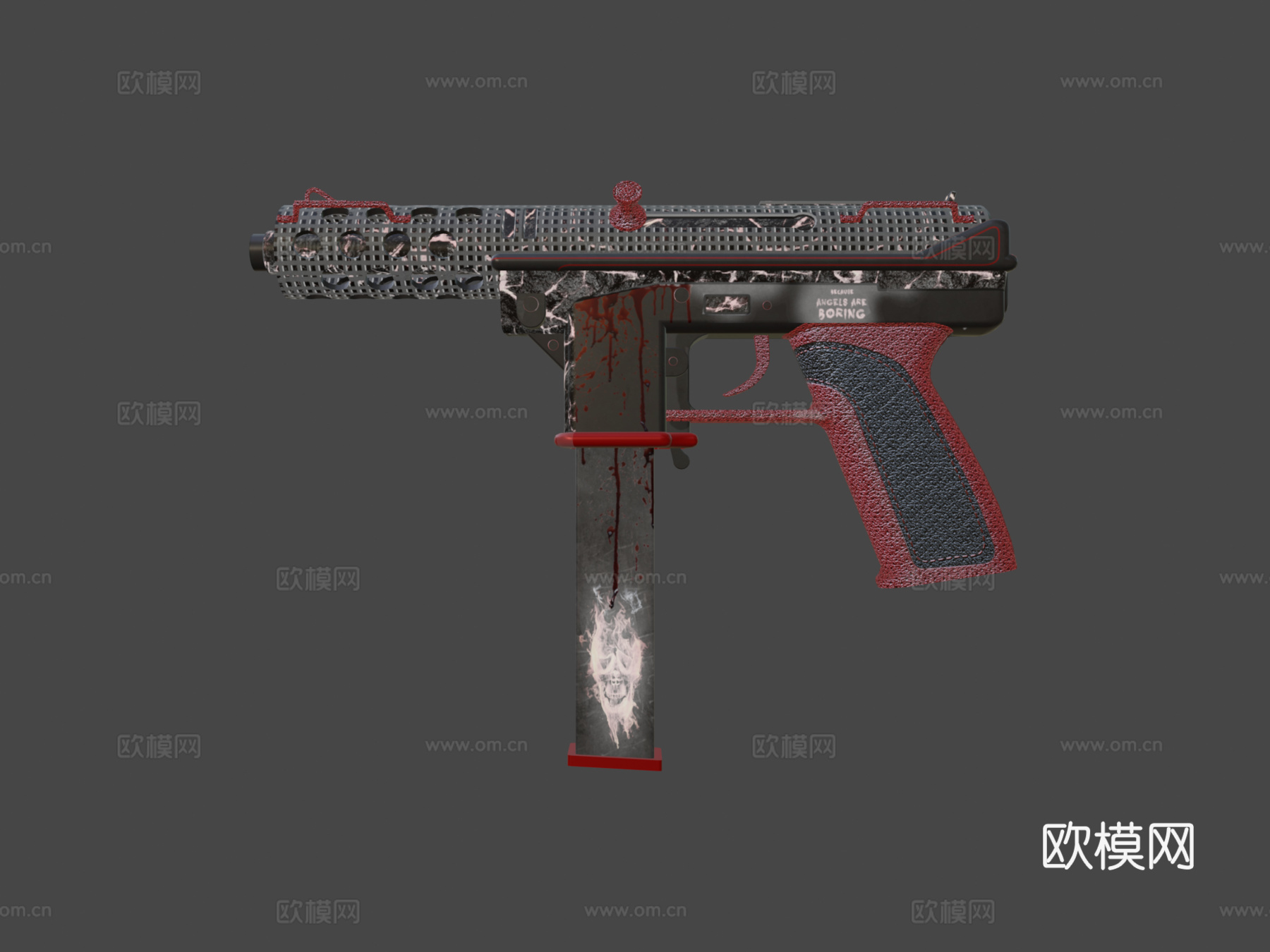 TEC9-火山烈焰3d模型