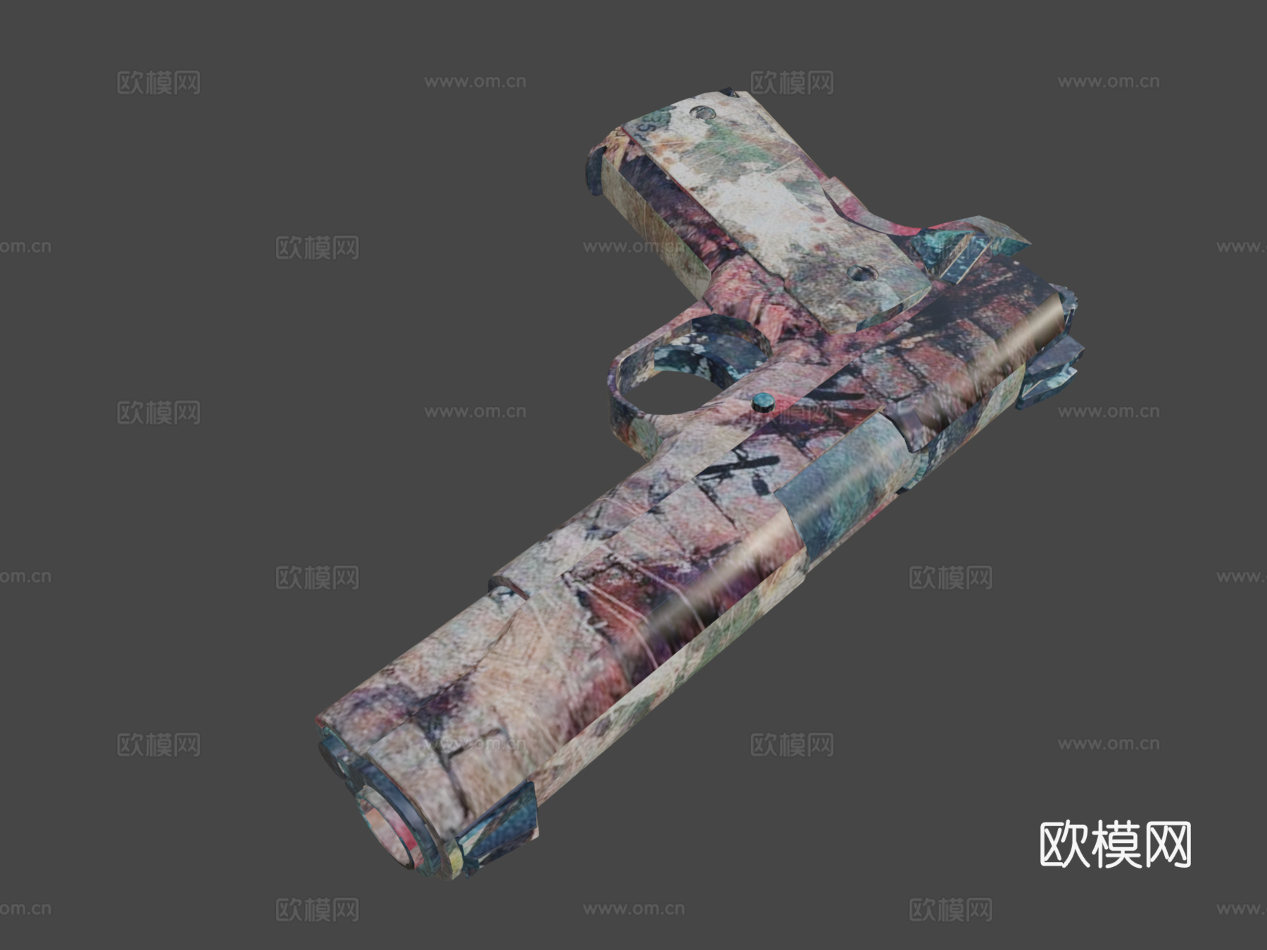 M1911-街头3d模型