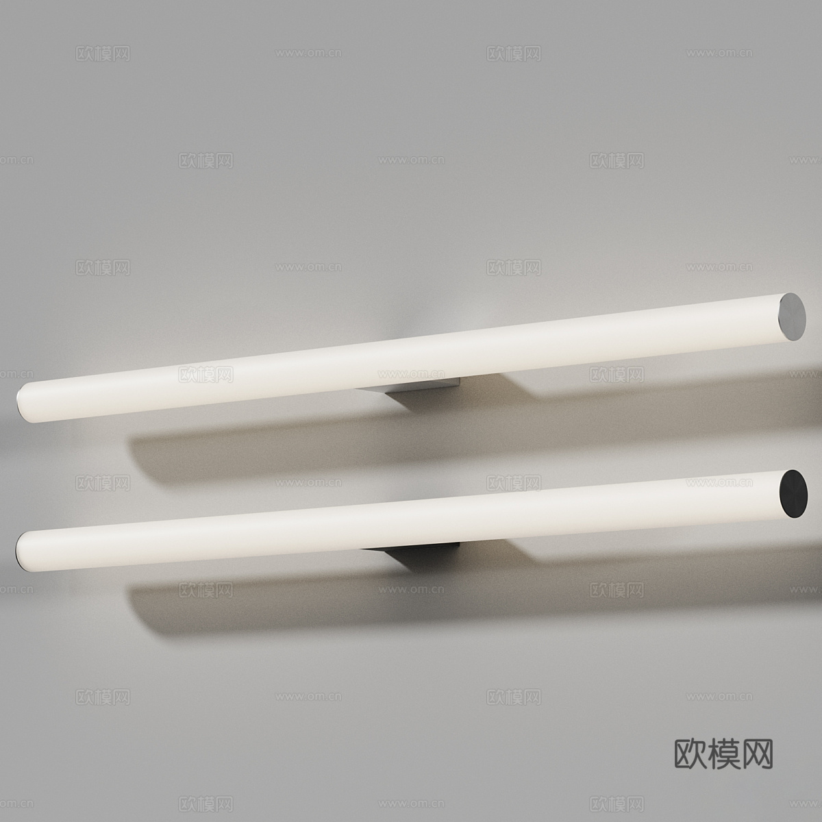 现代极简镜前灯 壁画灯3d模型