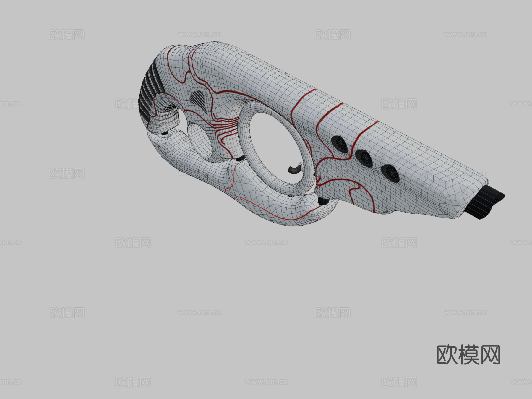 碰撞枪3d模型