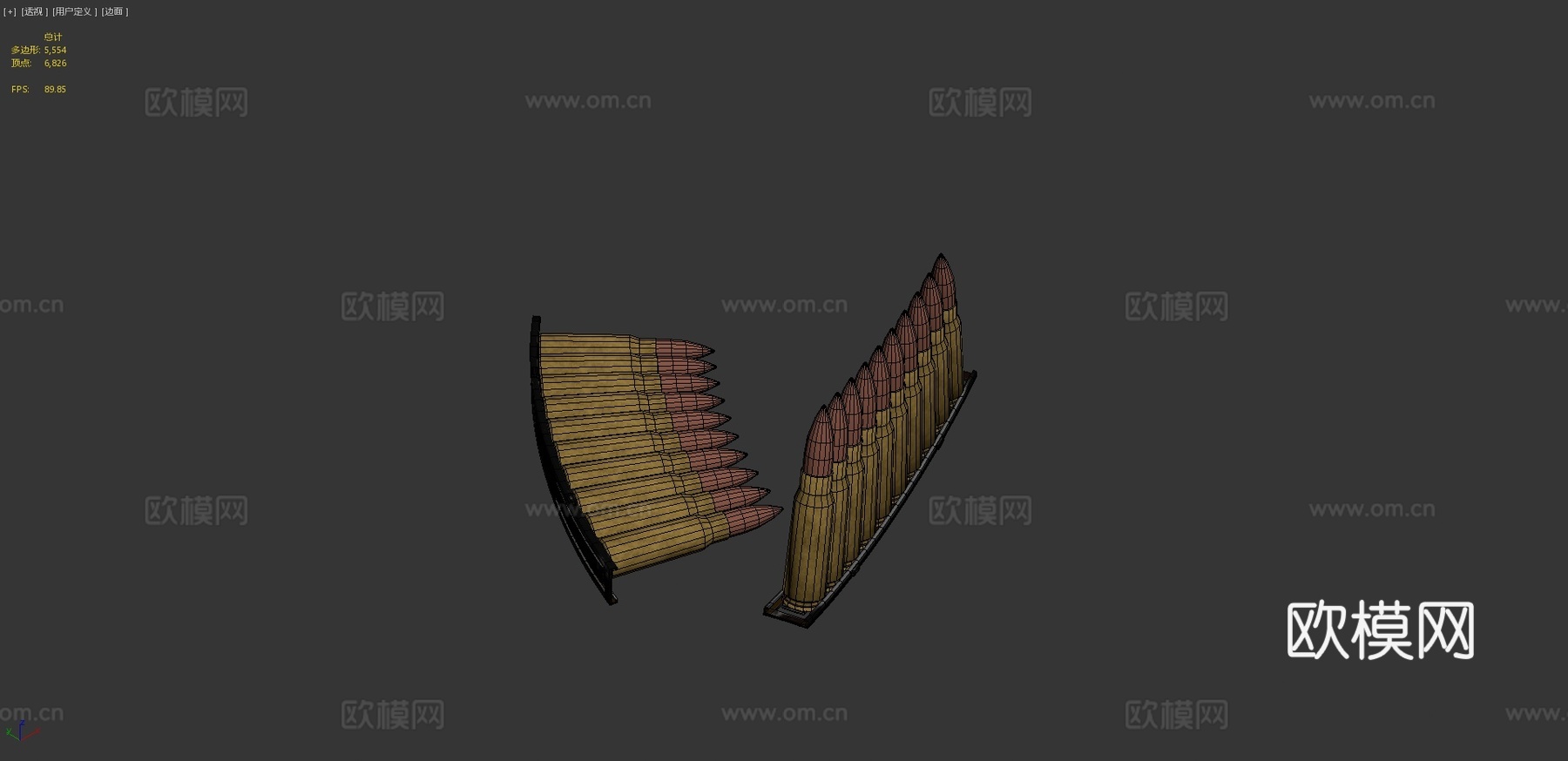 .62x39弹夹3d模型