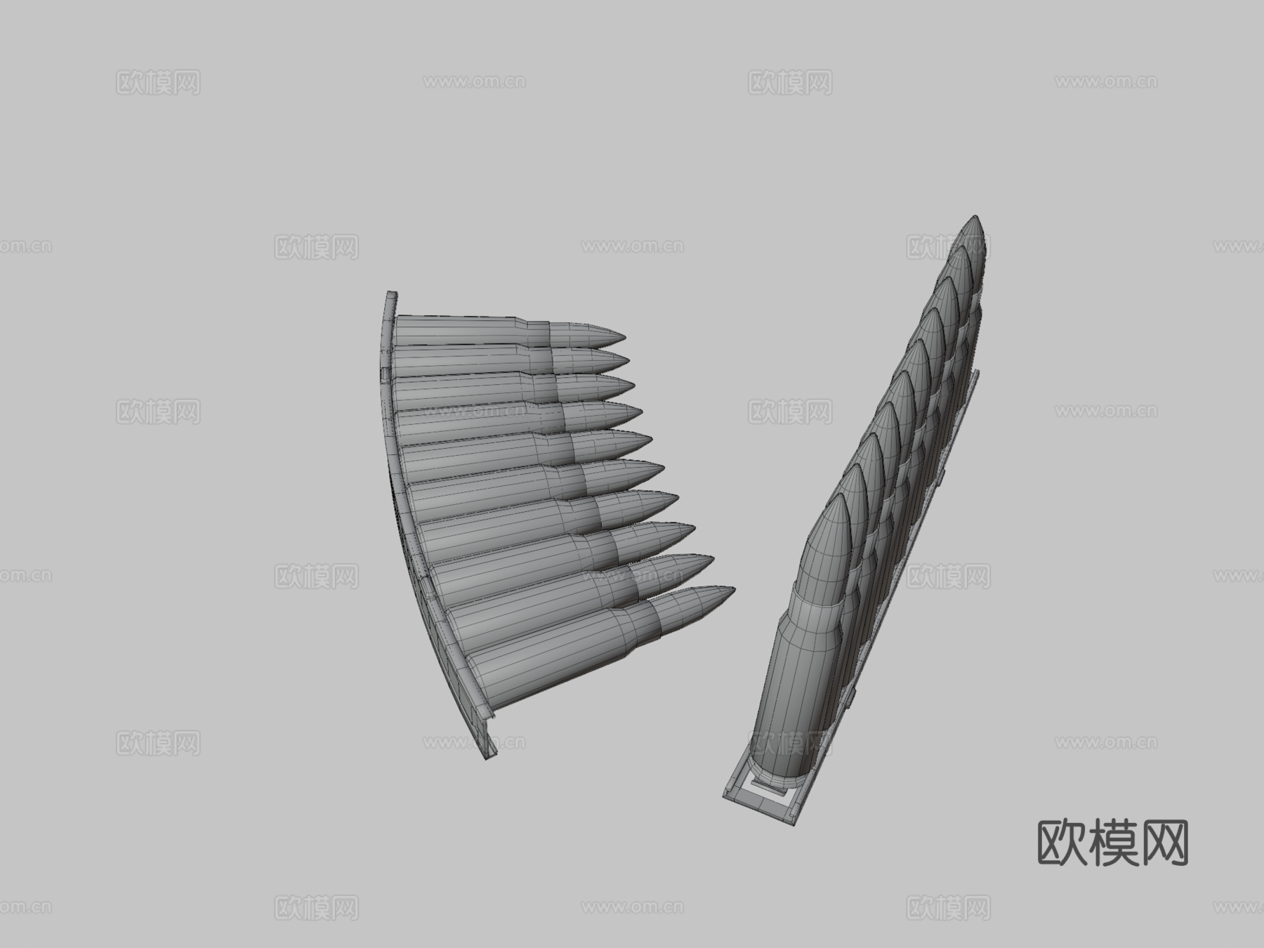 .62x39弹夹3d模型