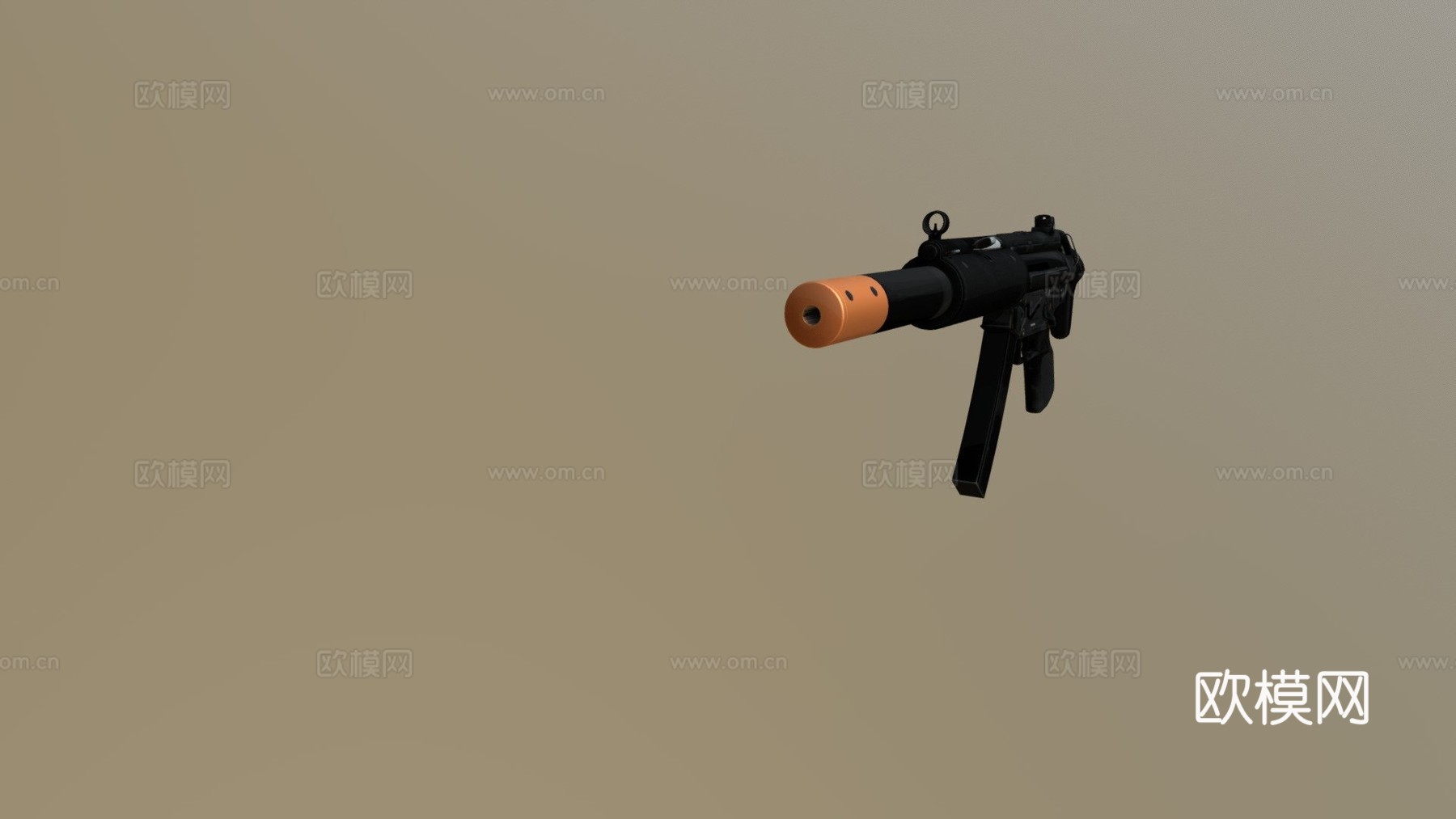 MP5SD滚珠轴承3d模型