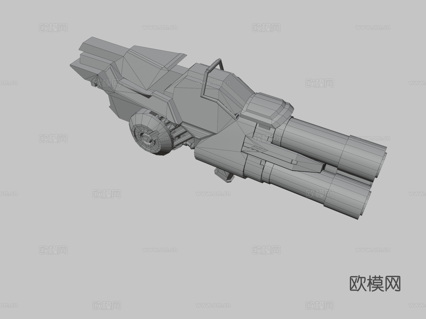 火箭发射器3d模型