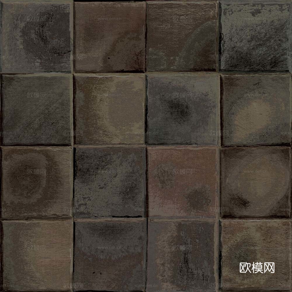 仿古砖 小砖块拼花