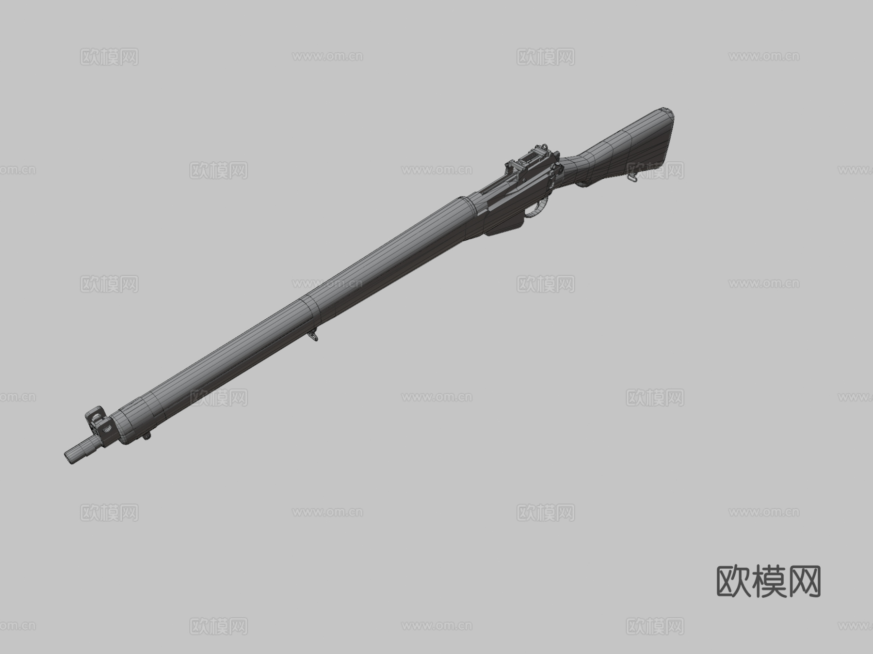 李恩菲尔德Mk1No4考试GAP3d模型