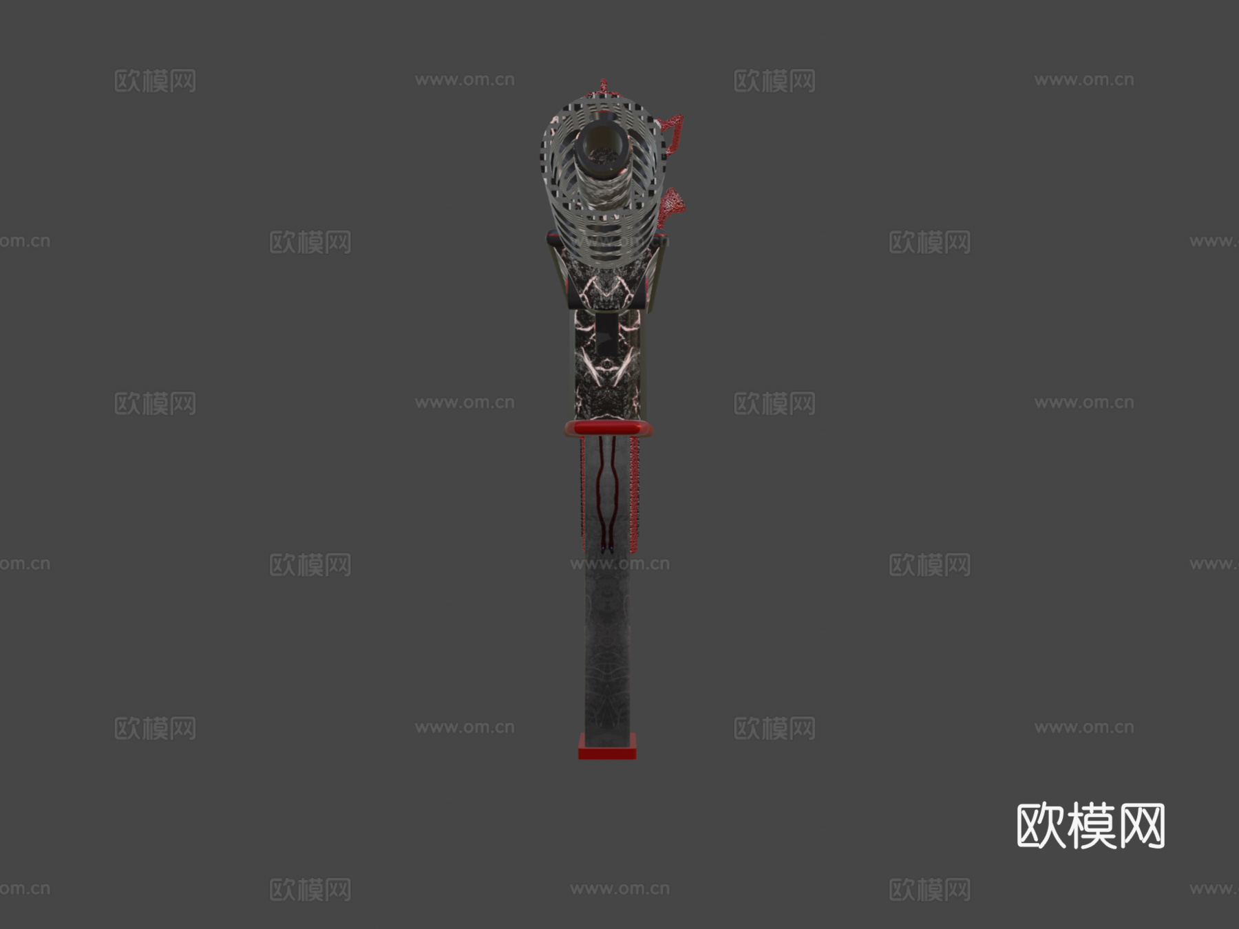 TEC9-火山烈焰3d模型
