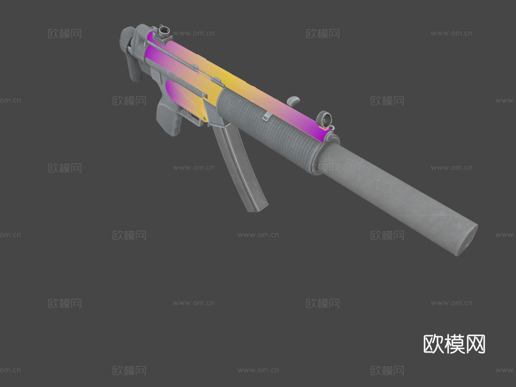 MP5SD-多色版3d模型