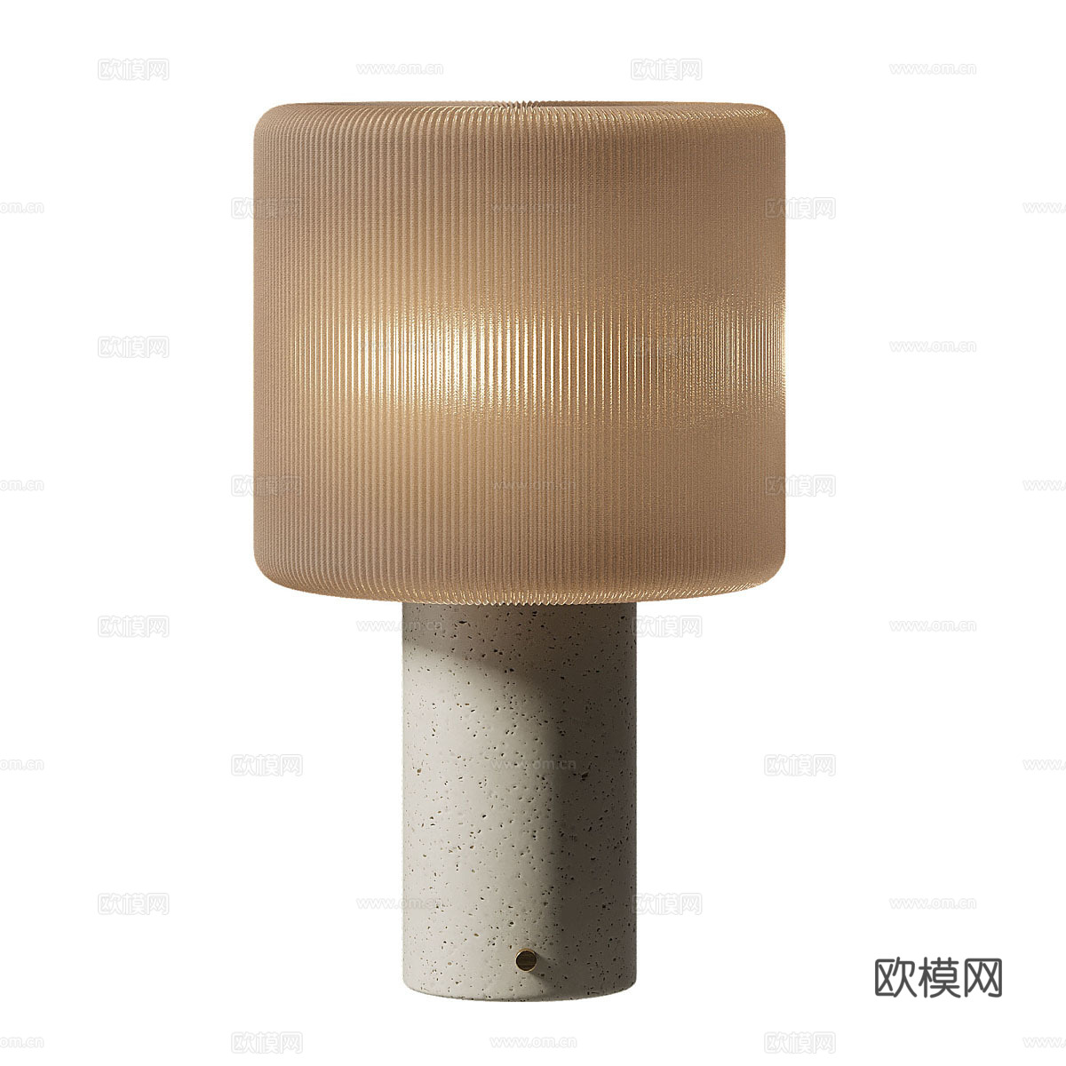 新中式侘寂台灯3d模型