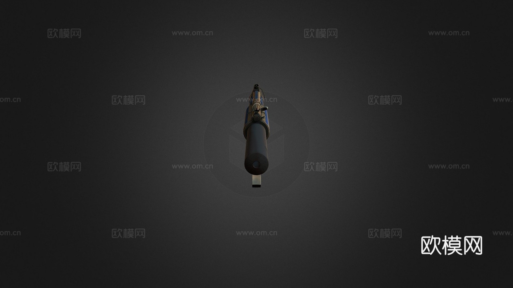 MP5SD-奖杯(蓝色)3d模型