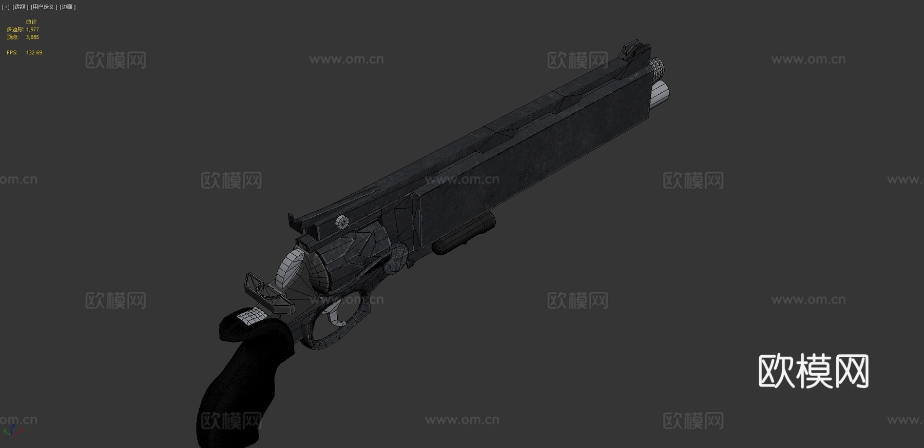 甘尼的马格南3d模型