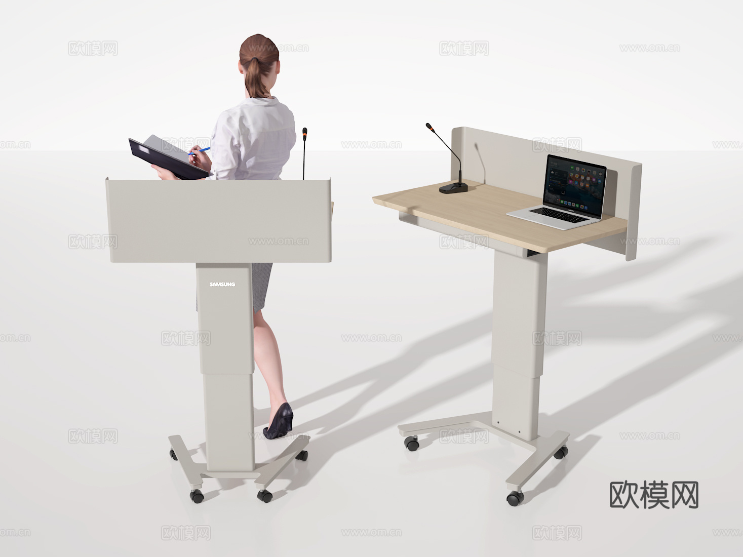 讲桌3d模型