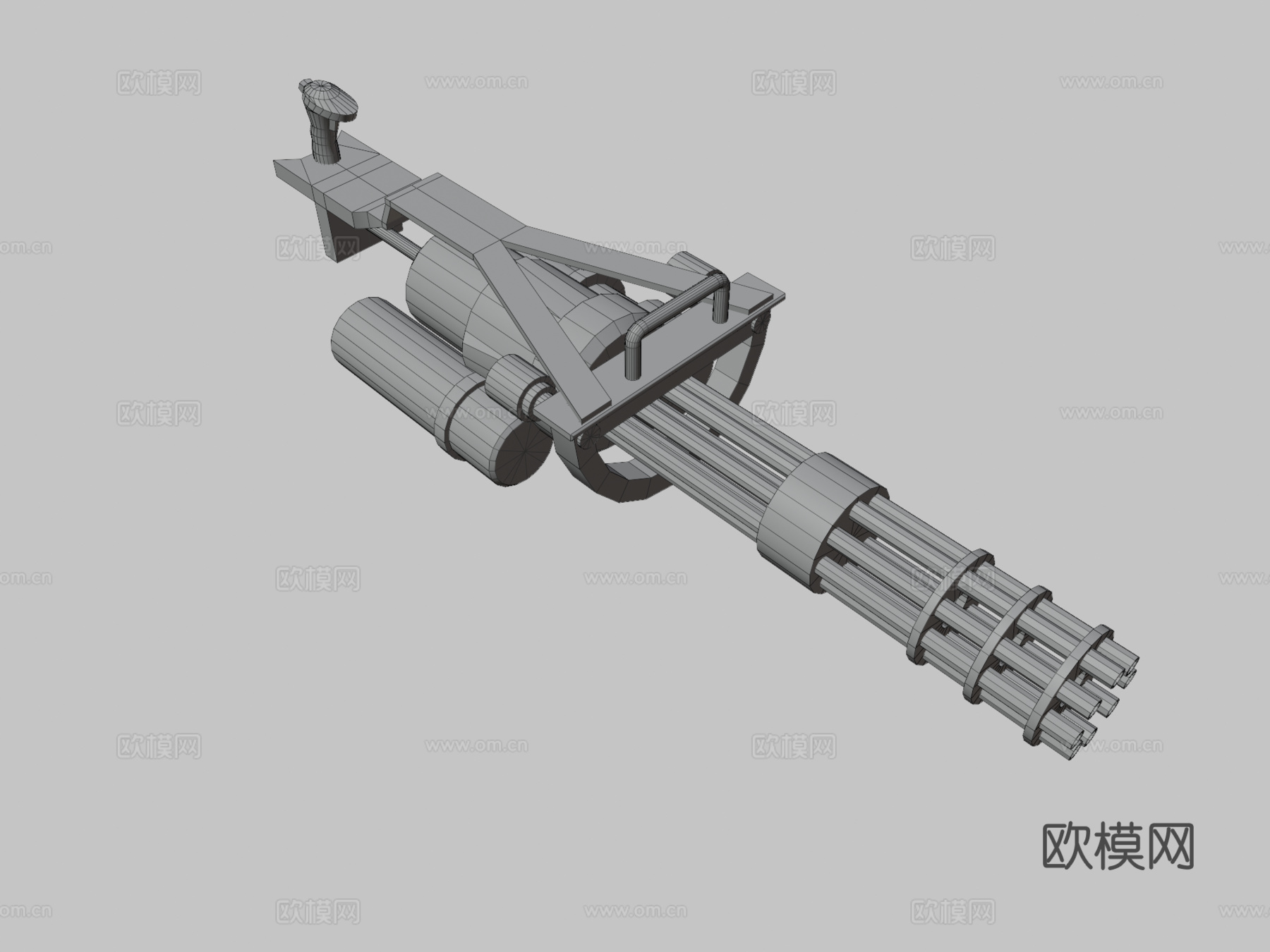 迷你枪3d模型