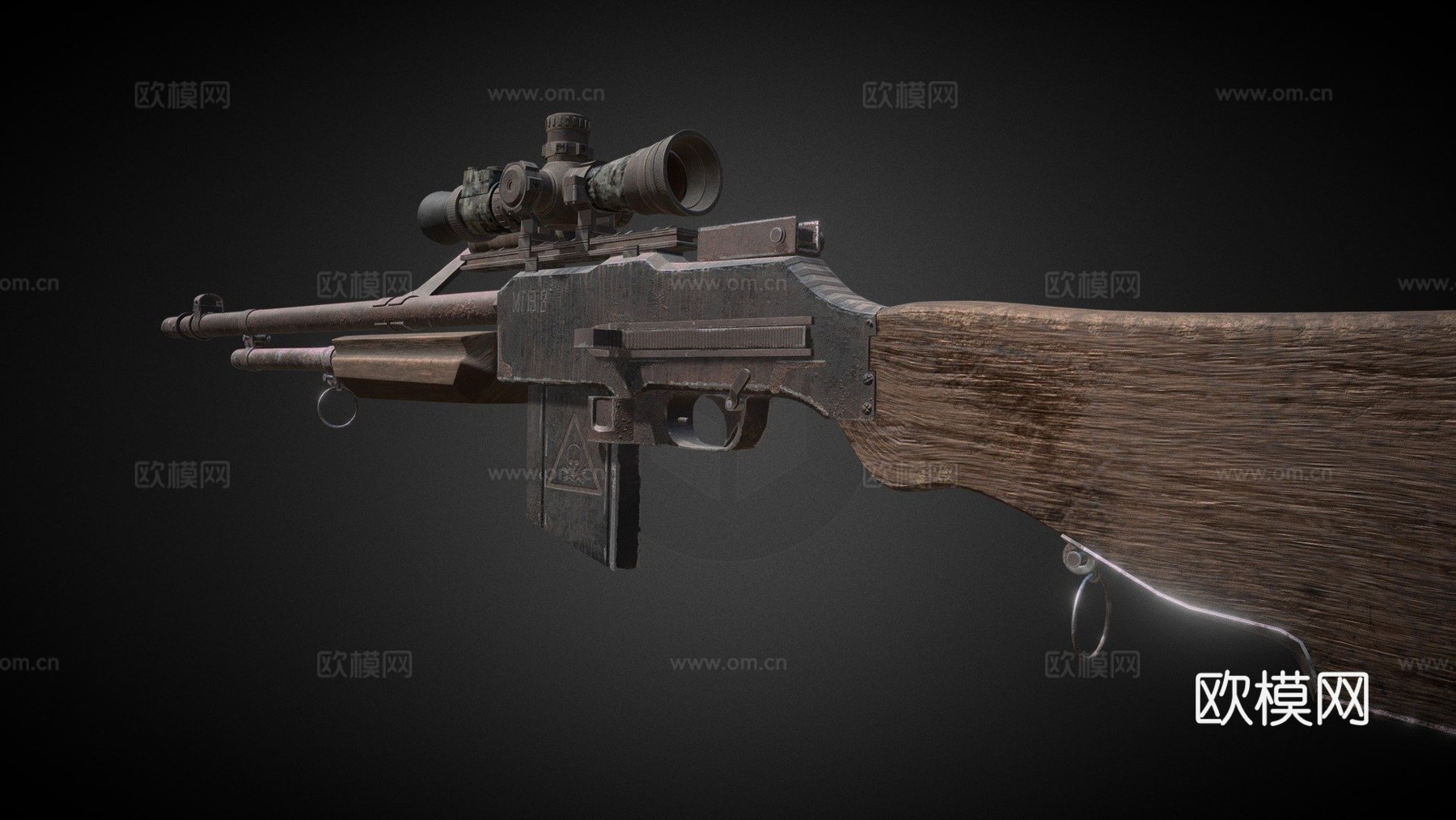 枪械M19183d模型