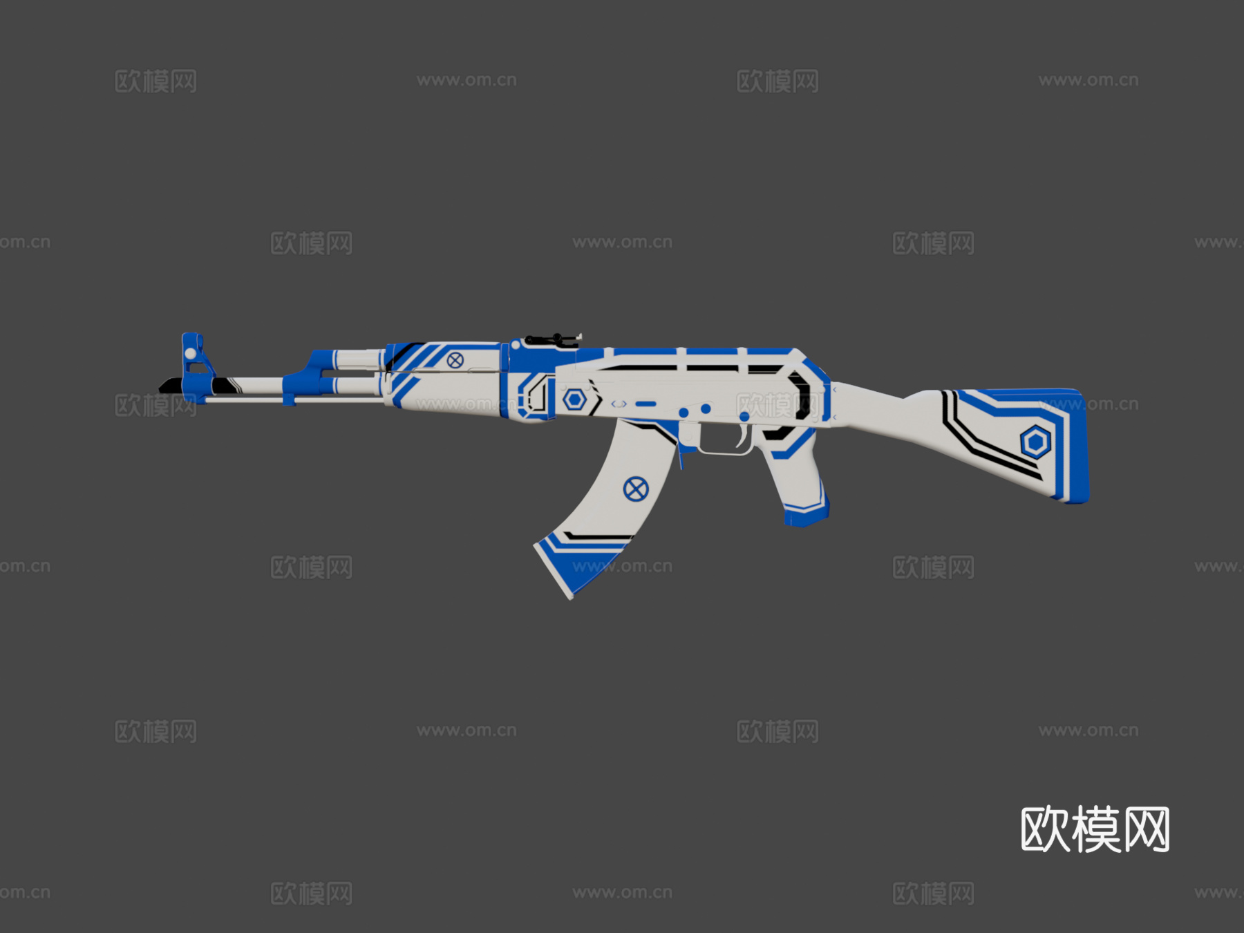 AK47-臭氧3d模型
