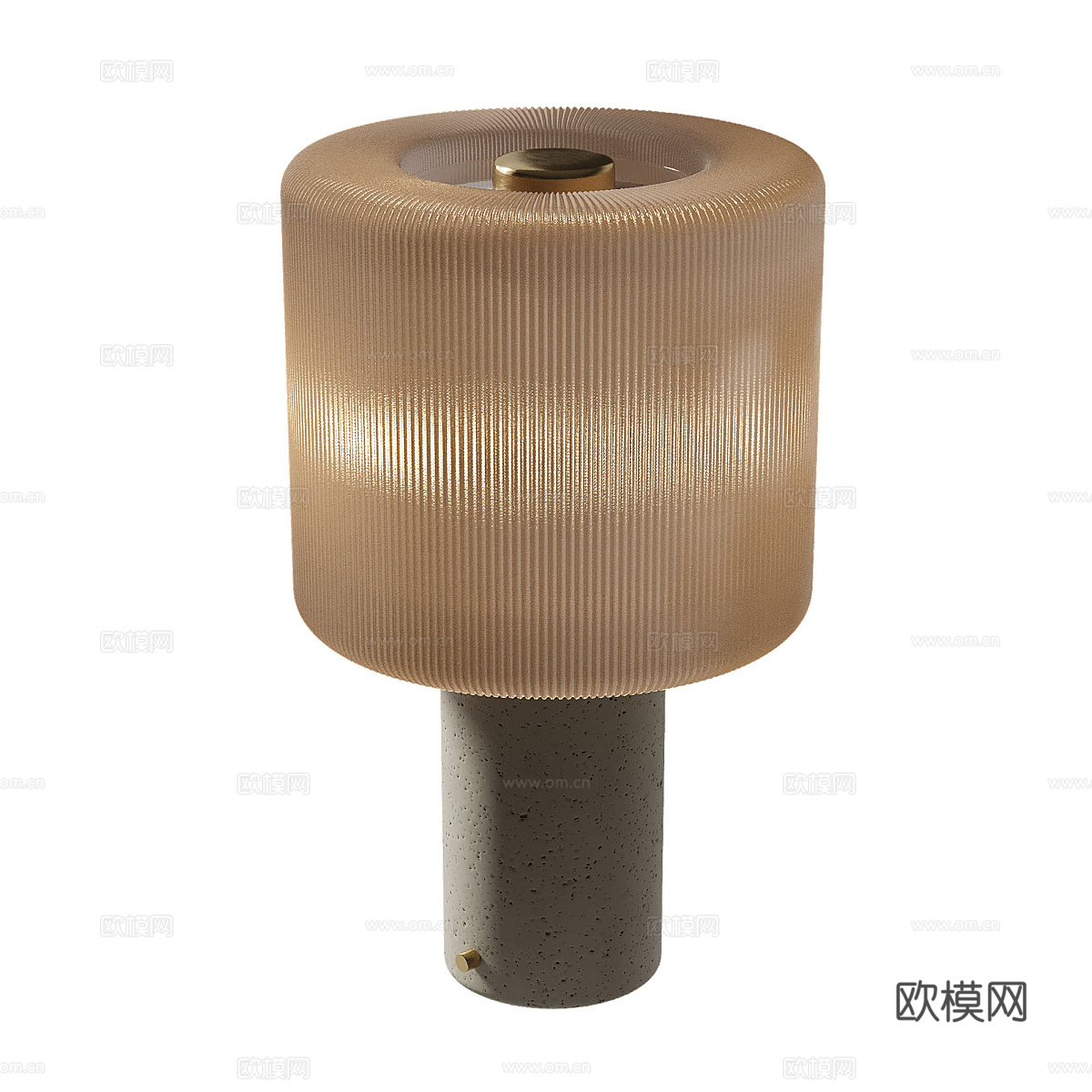新中式侘寂台灯3d模型