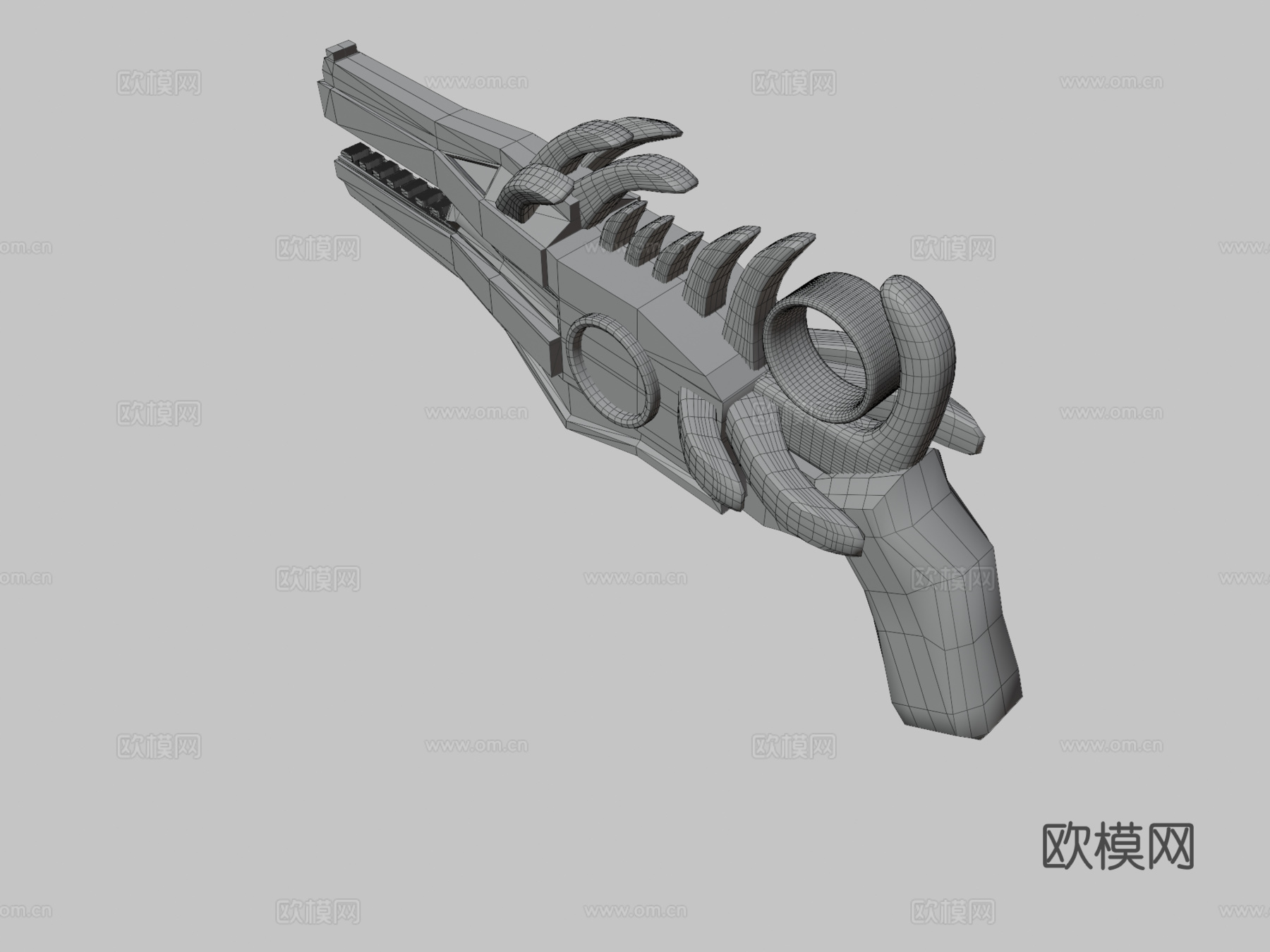 未来步枪3d模型