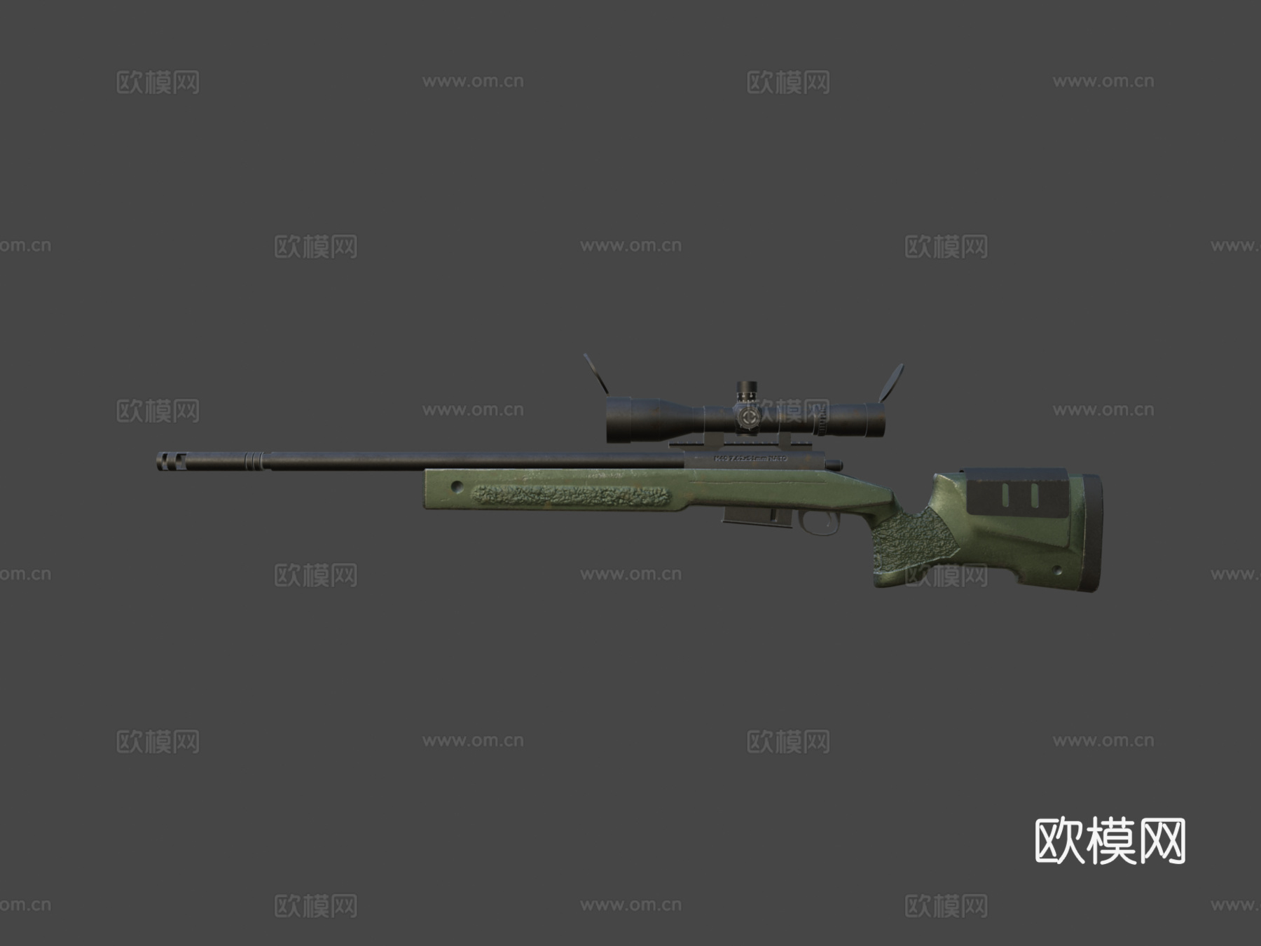 M40A5狙击枪3d模型