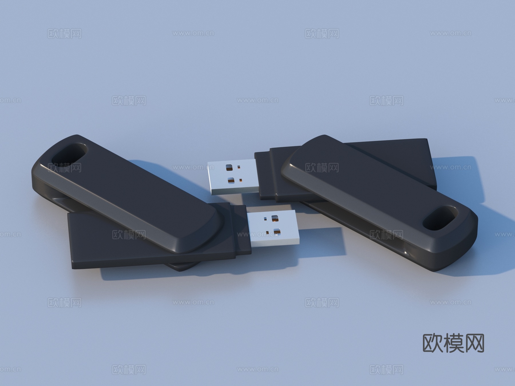 U盘 存储盘 硬盘 电子设备 外置硬盘 移动硬盘3d模型