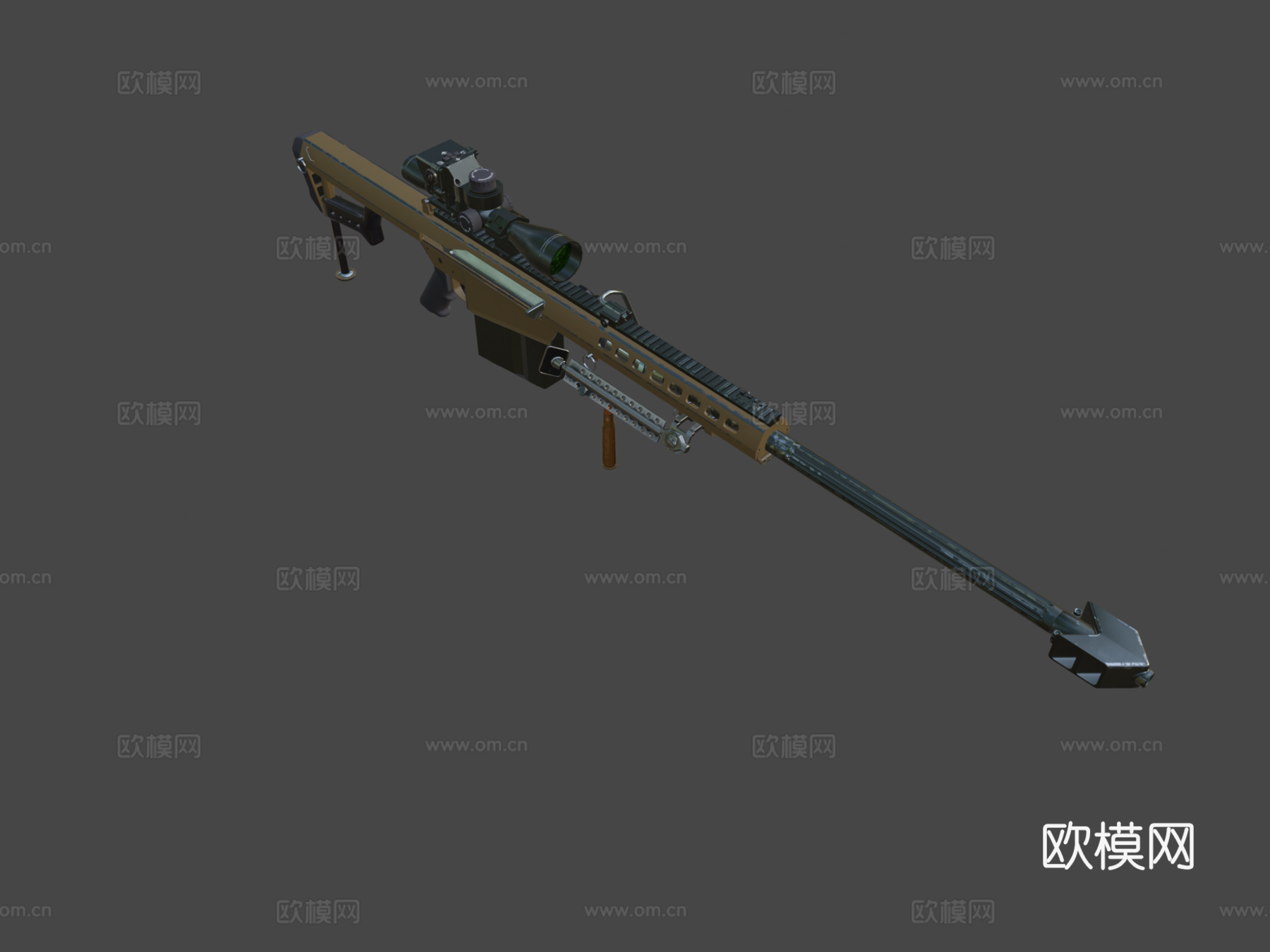 巴雷特M82A13d模型