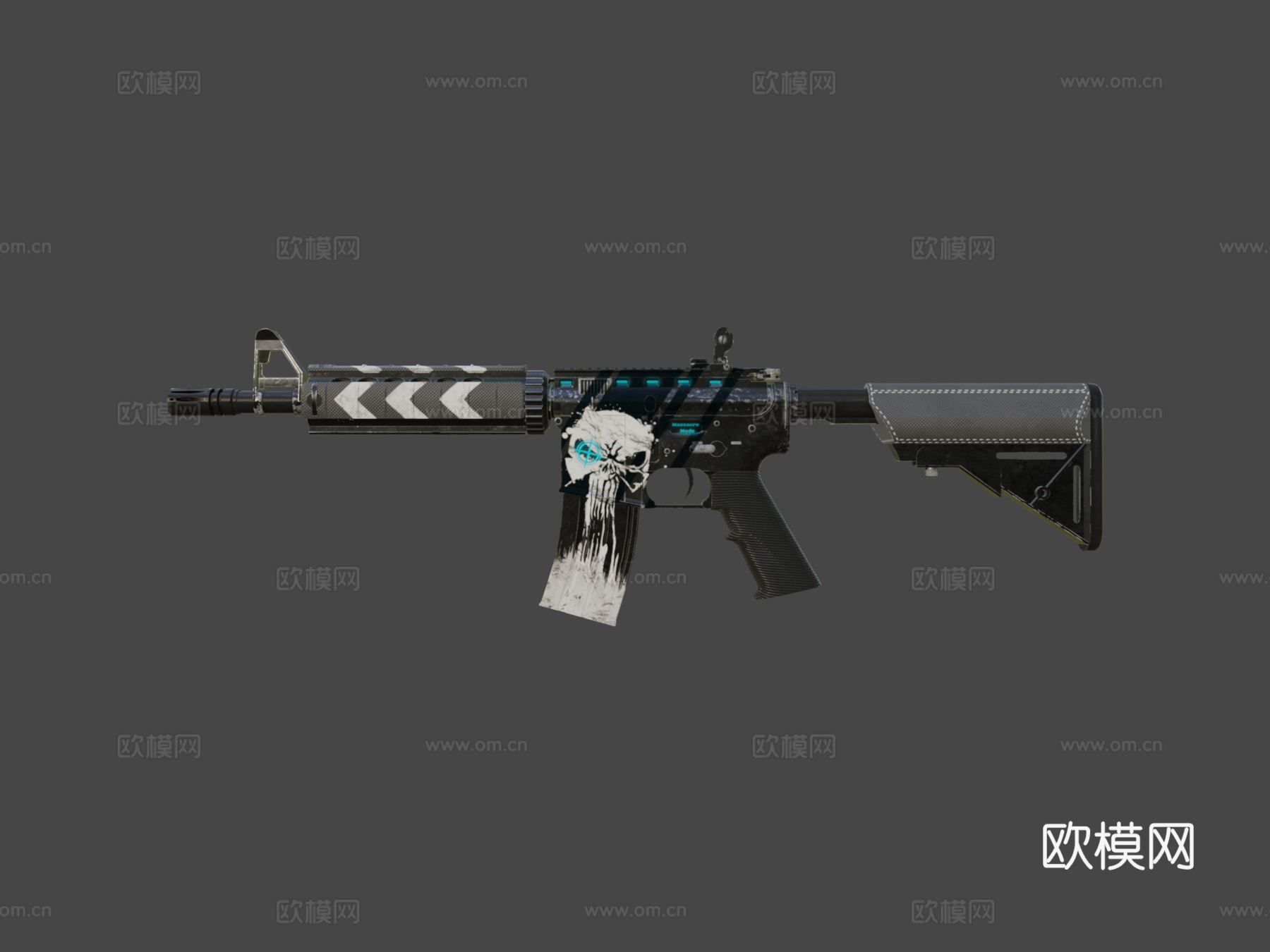 M4A4-屠杀模式3d模型