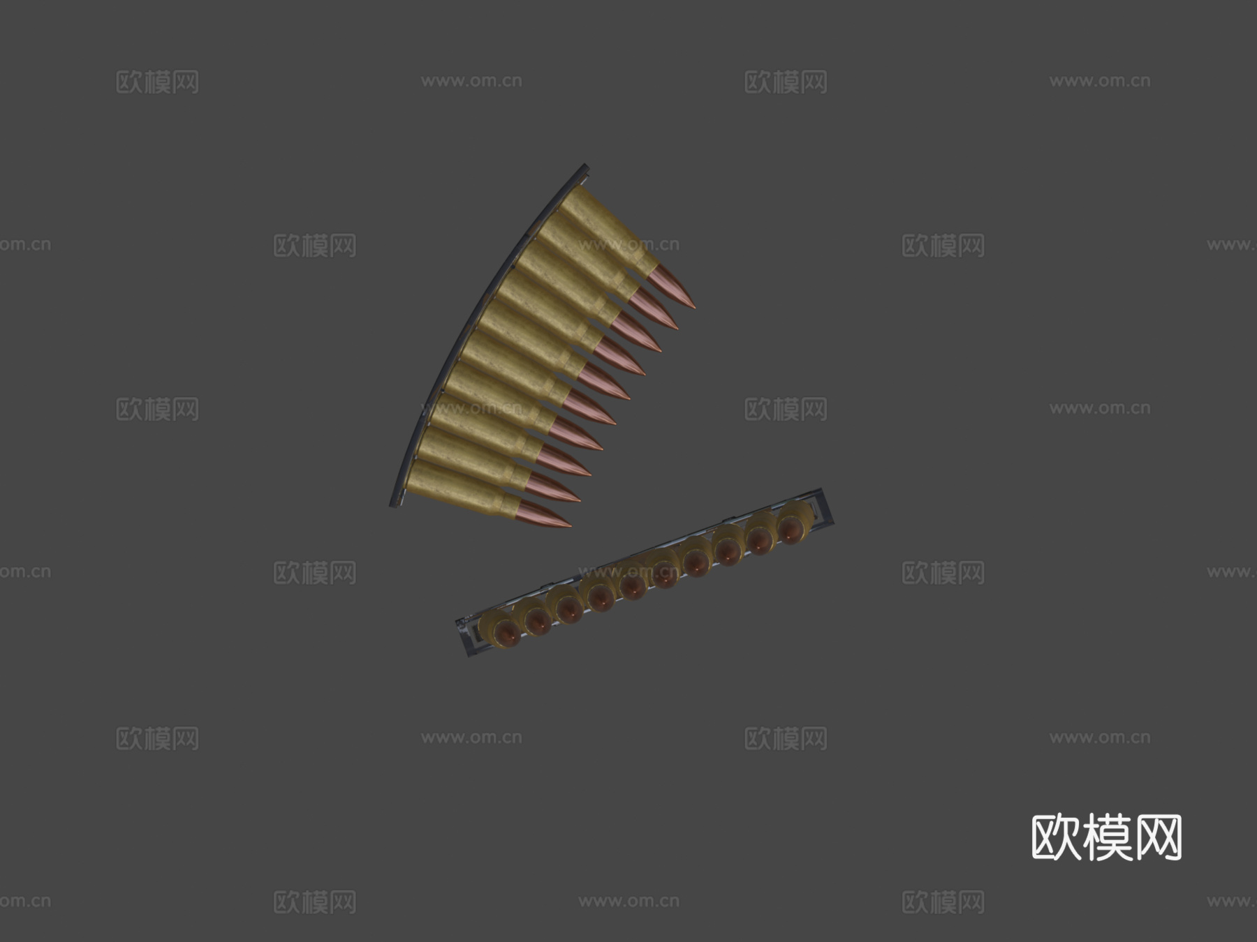 .62x39弹夹3d模型