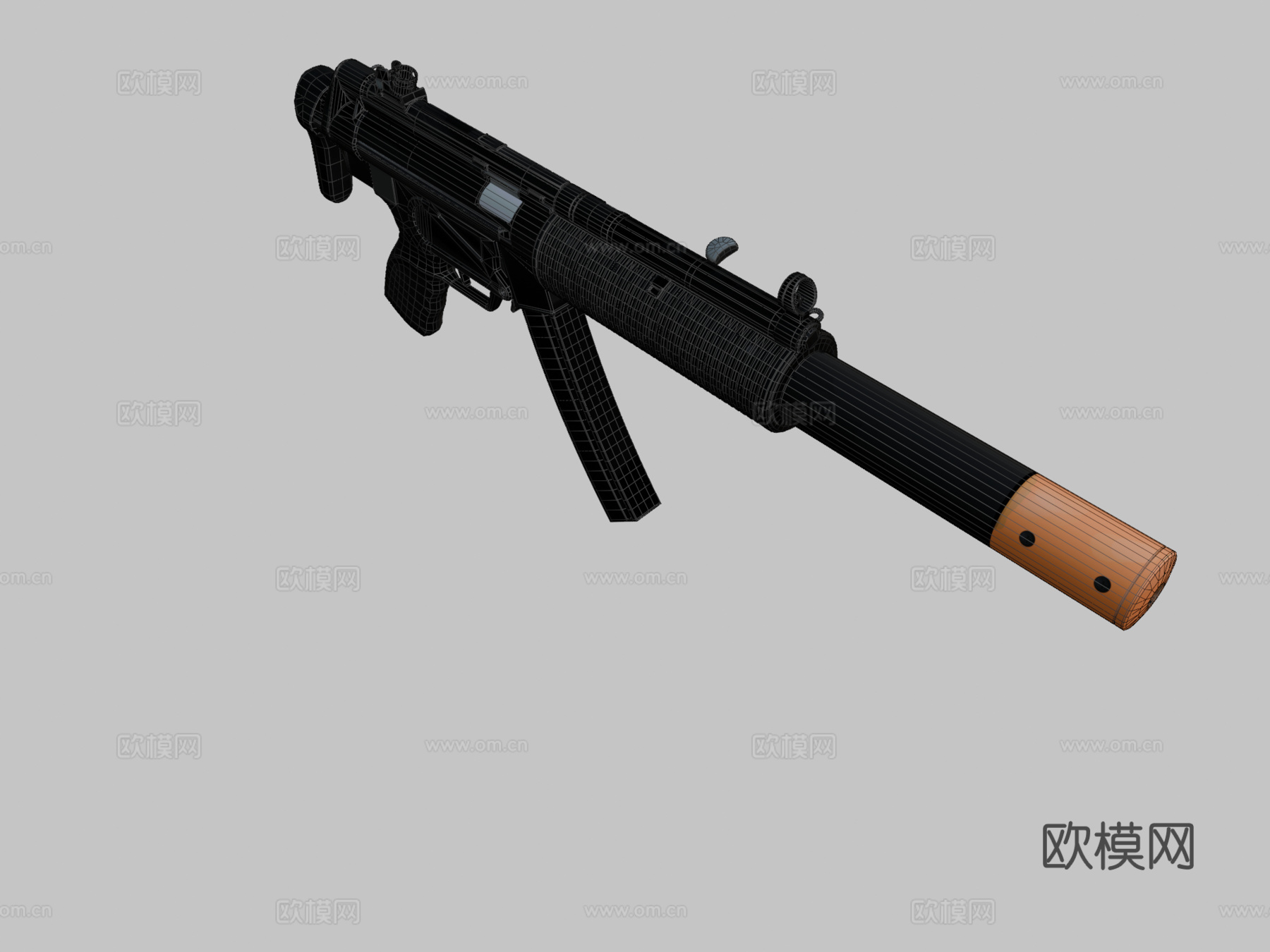 MP5SD滚珠轴承3d模型