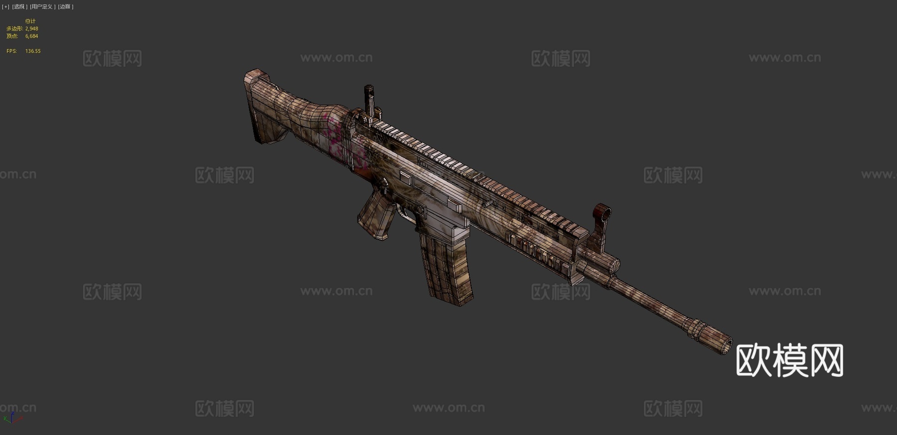 SCAR-L-吸血鬼杀手3d模型