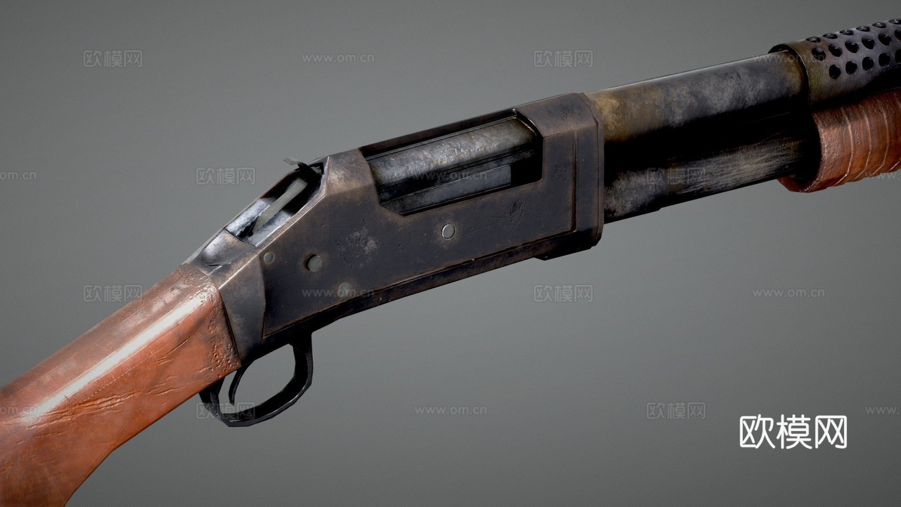 温彻斯特1897=战壕枪=3d模型