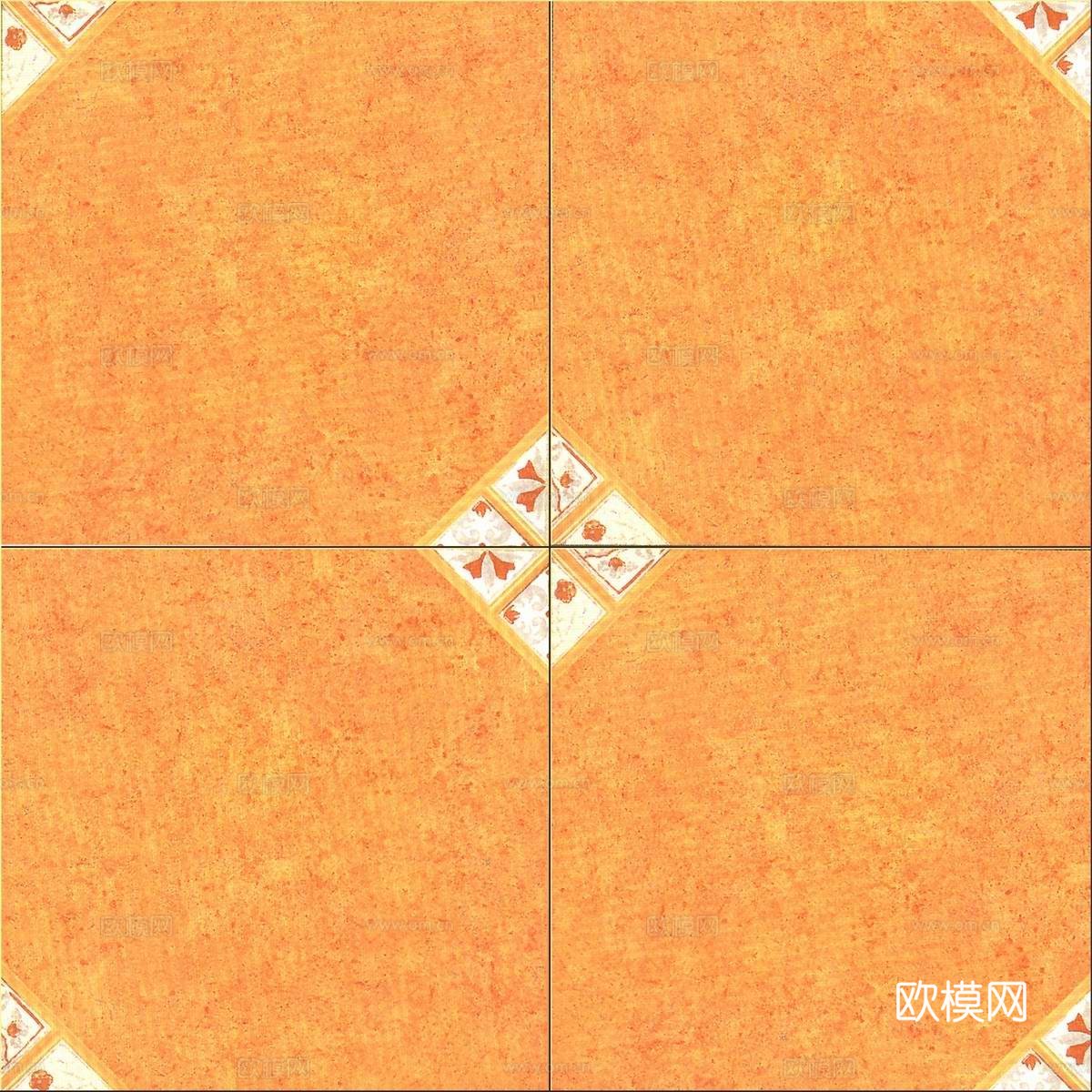 仿古砖 小砖块拼花