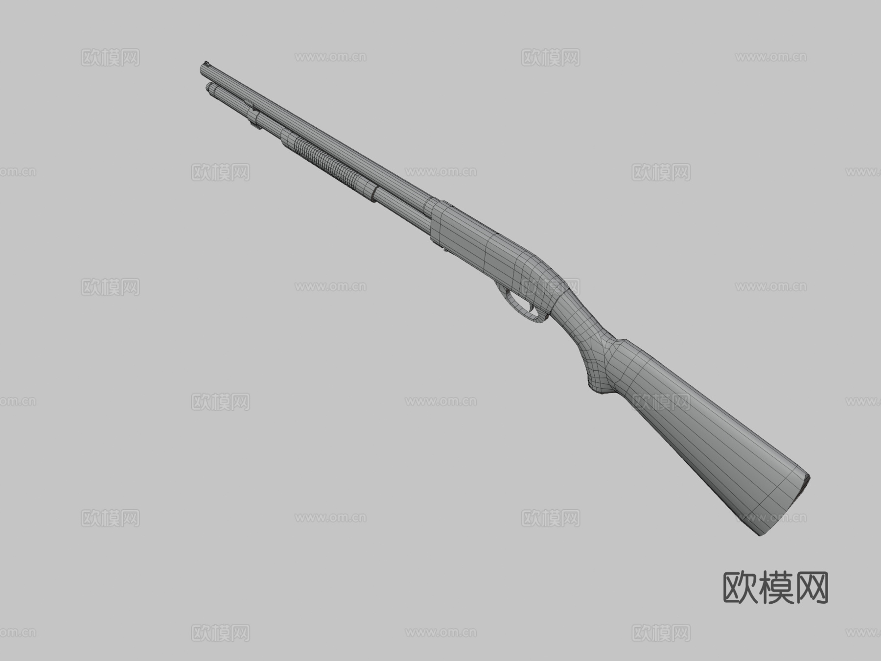 莫斯伯格500霰弹枪3d模型